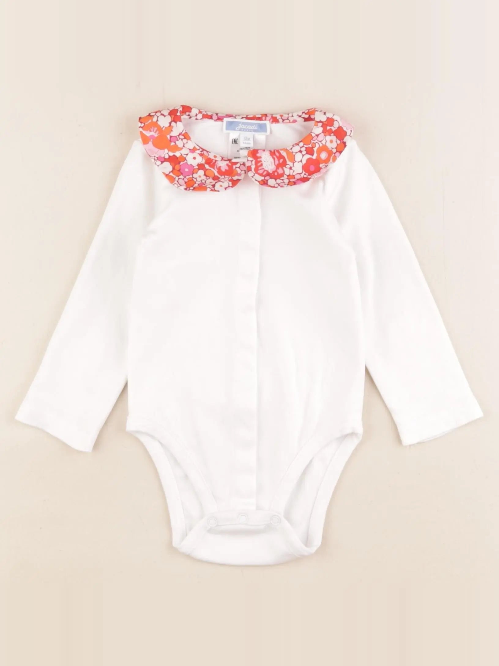 Jacadi - body liberty blanc - 12 mois