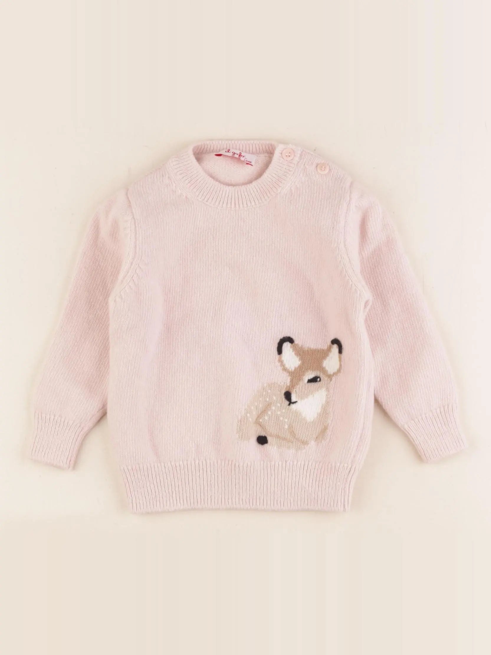 Il Gufo - pull rose - 18 mois