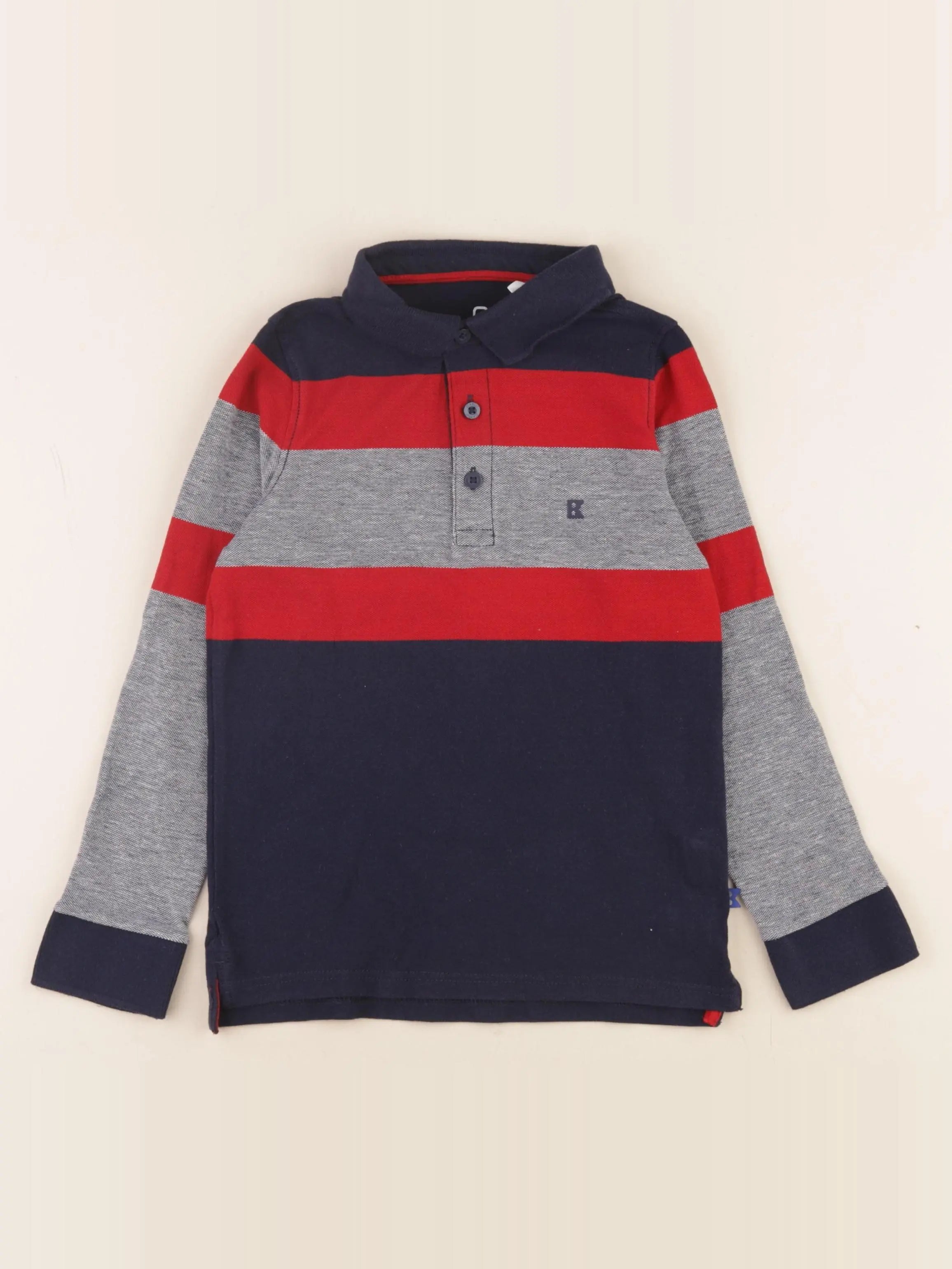 Okaidi - polo bleu - 6 ans