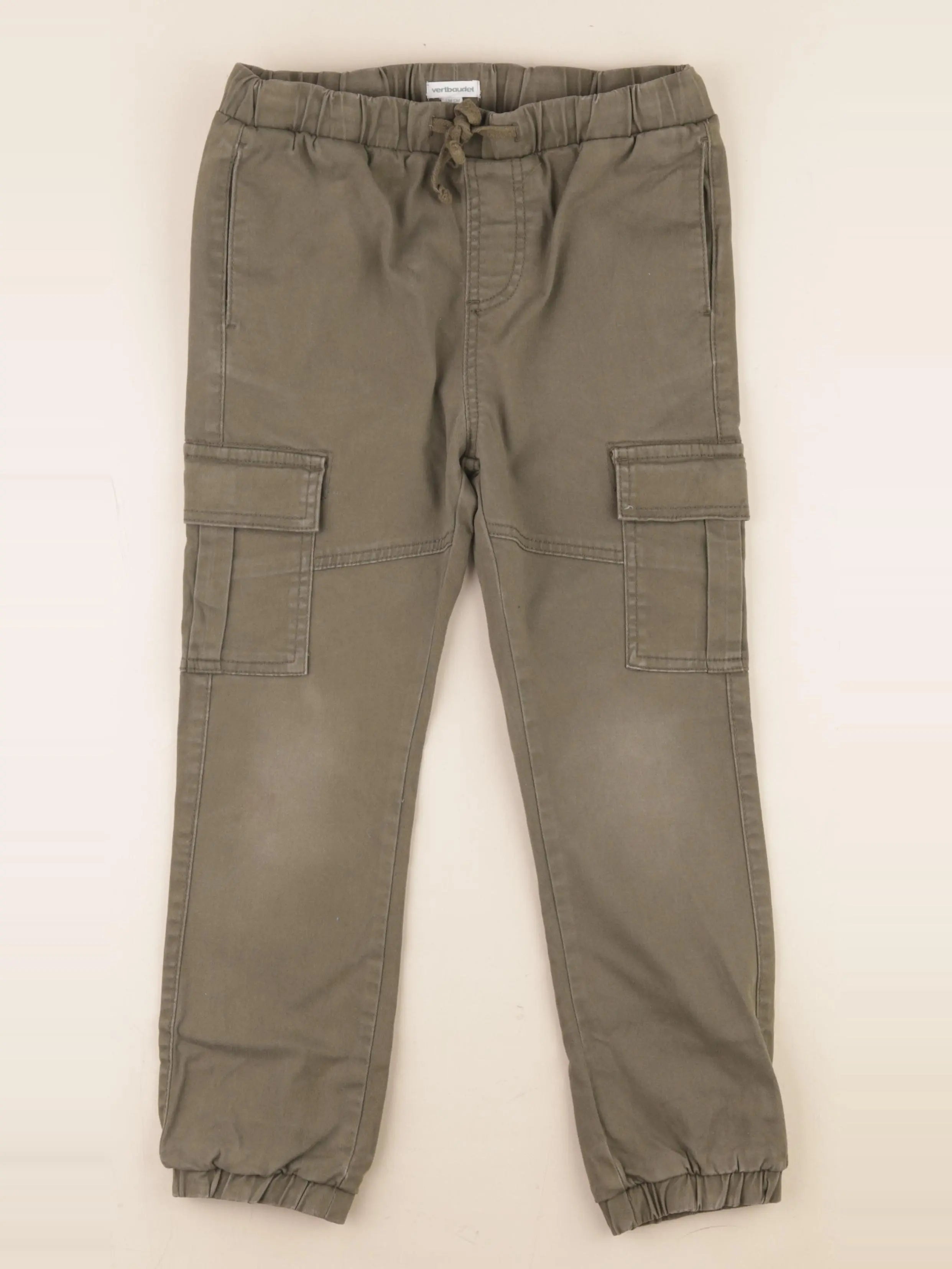 Vertbaudet - pantalon vert - 9 ans