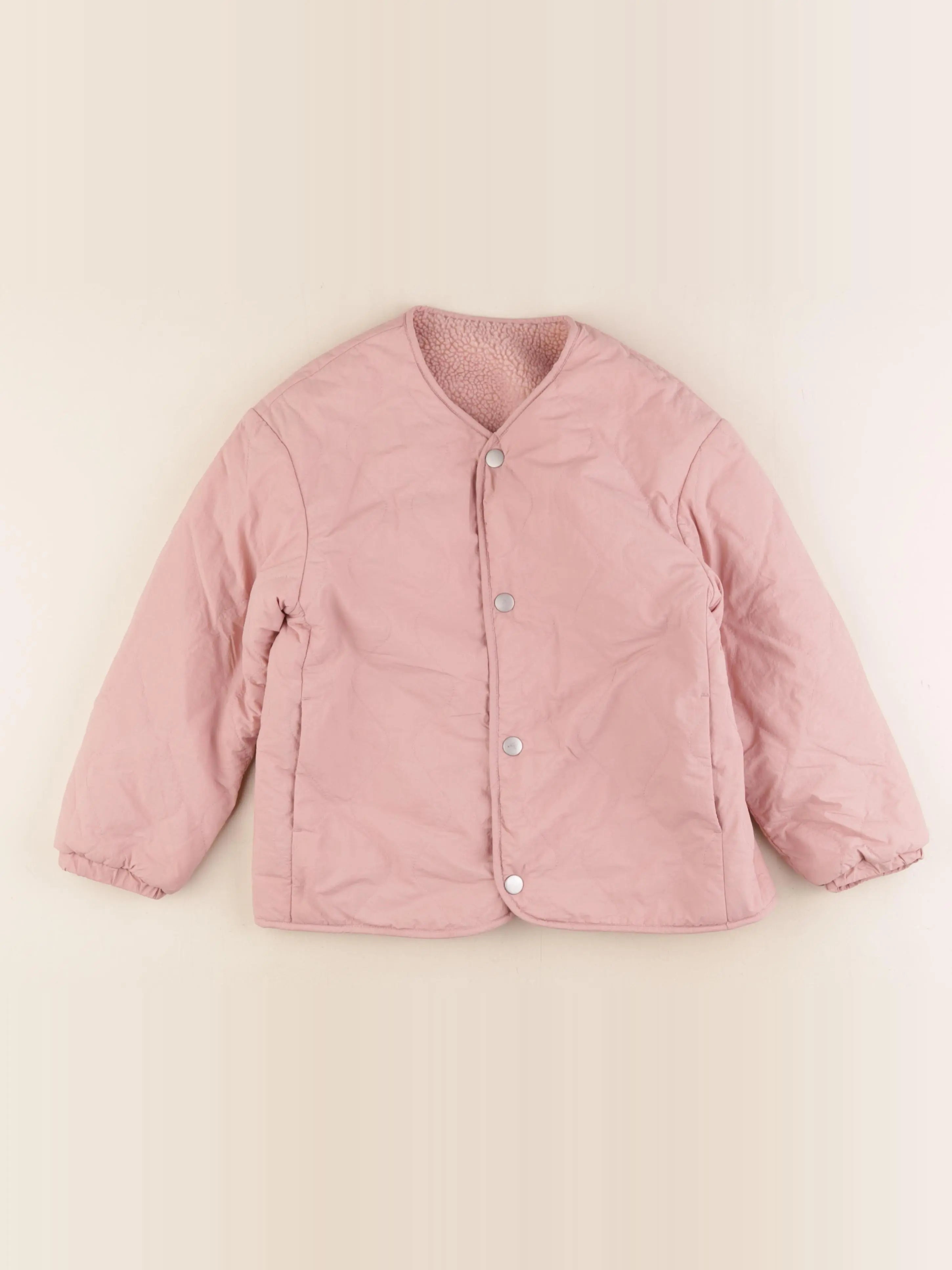 Uniqlo - doudoune réversible rose - 5/6 ans