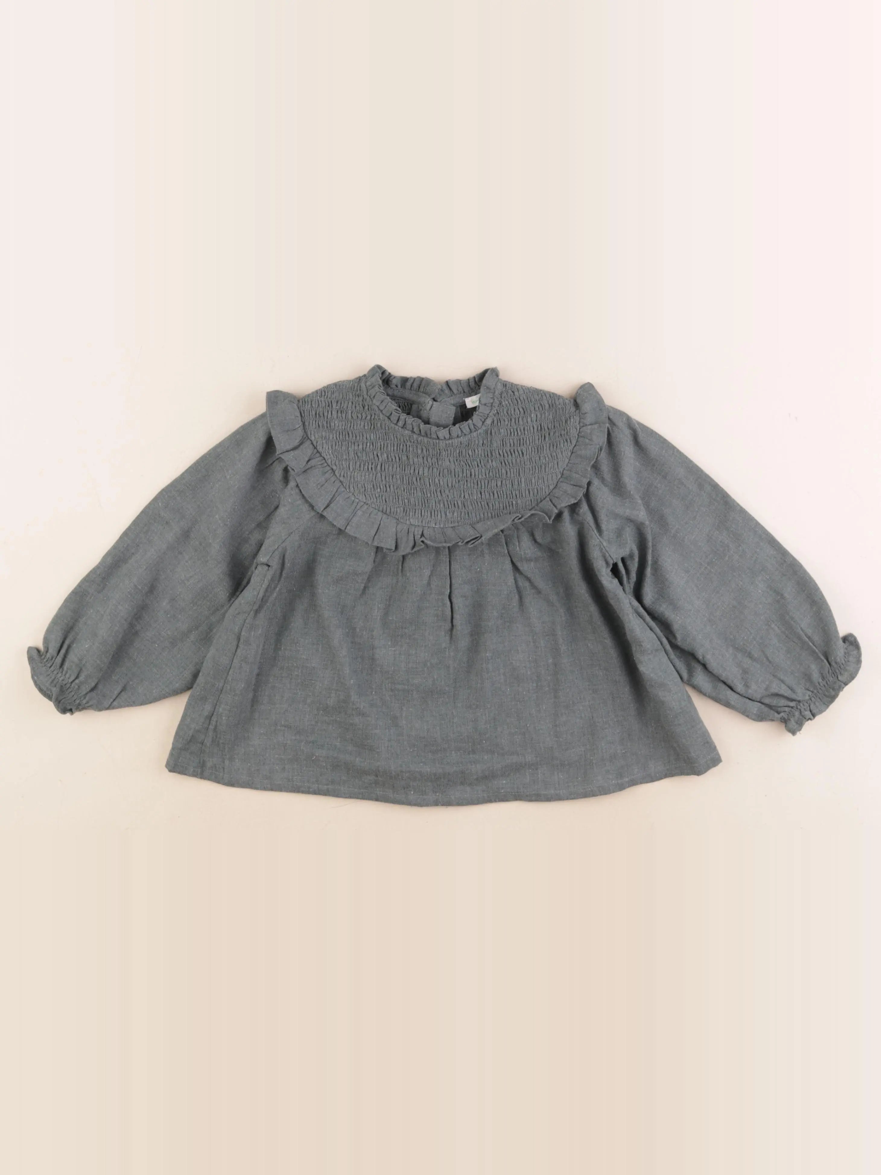 Vertbaudet - blouse vert - 2 ans