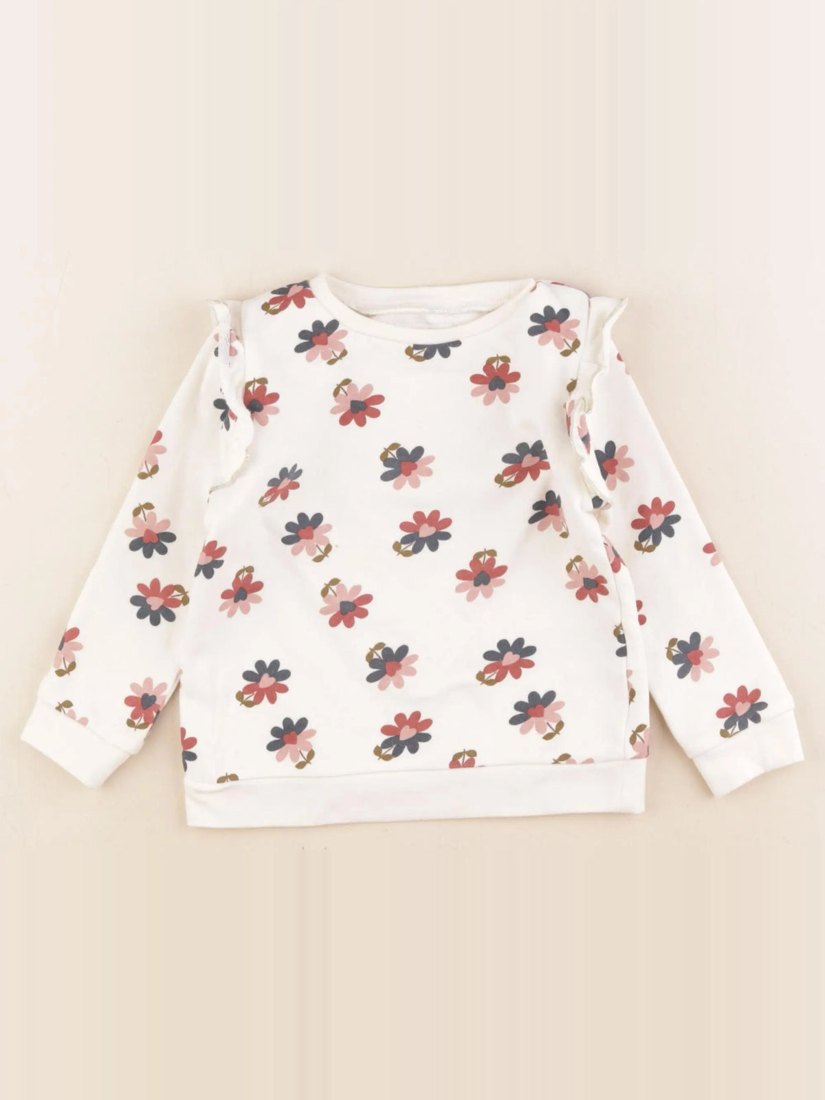 Vertbaudet - sweat blanc - 2 ans