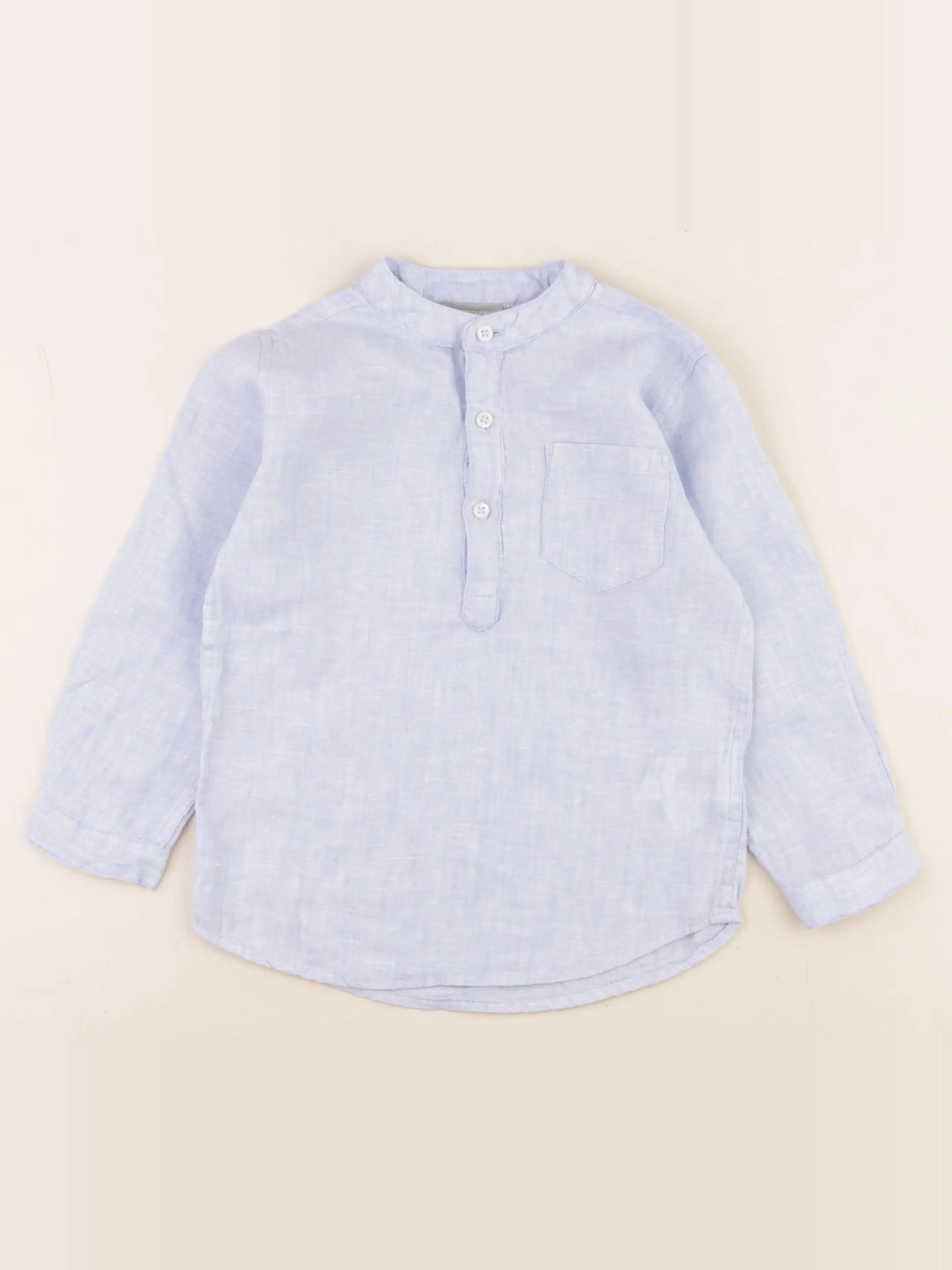 Boutchou - chemise bleu - 36 mois