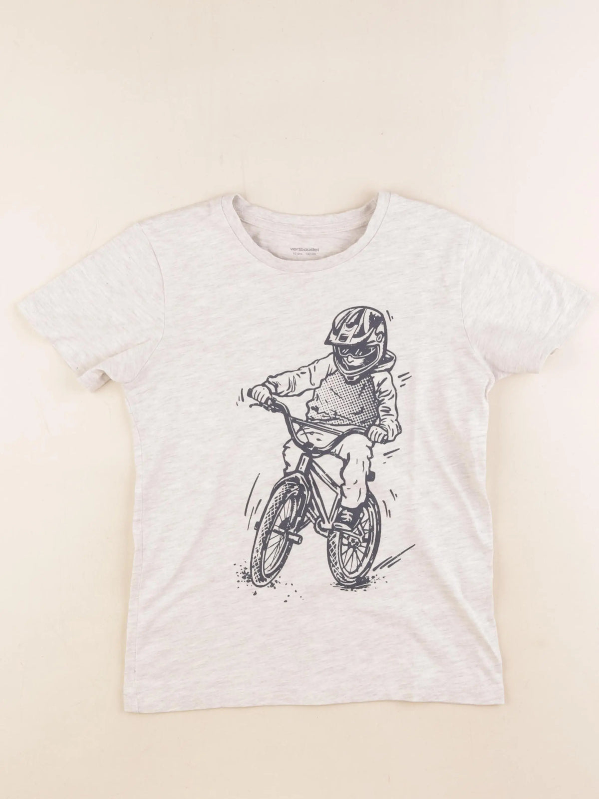 Vertbaudet - tee-shirt gris - 10 ans