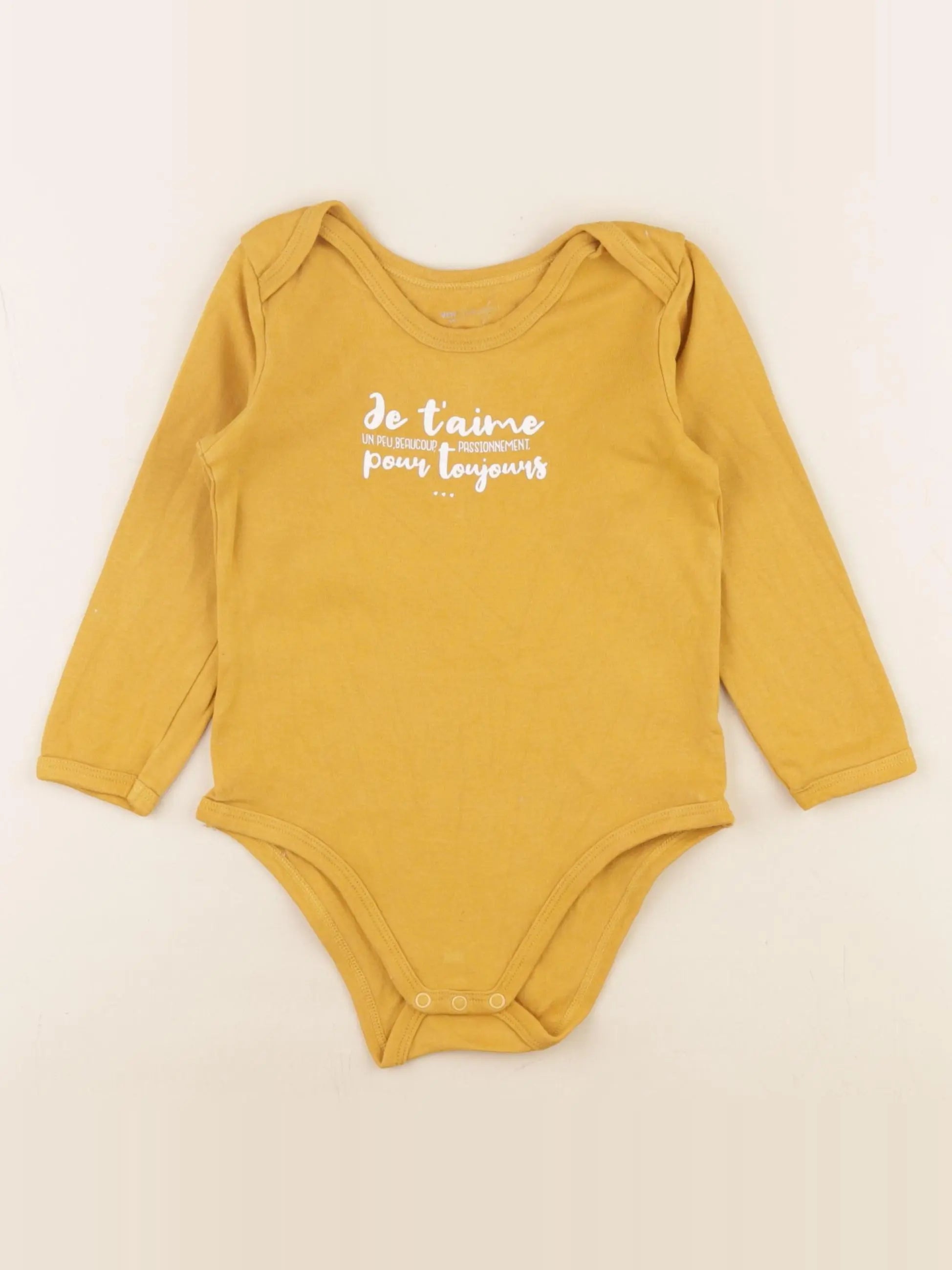 Vertbaudet - body jaune - 36 mois