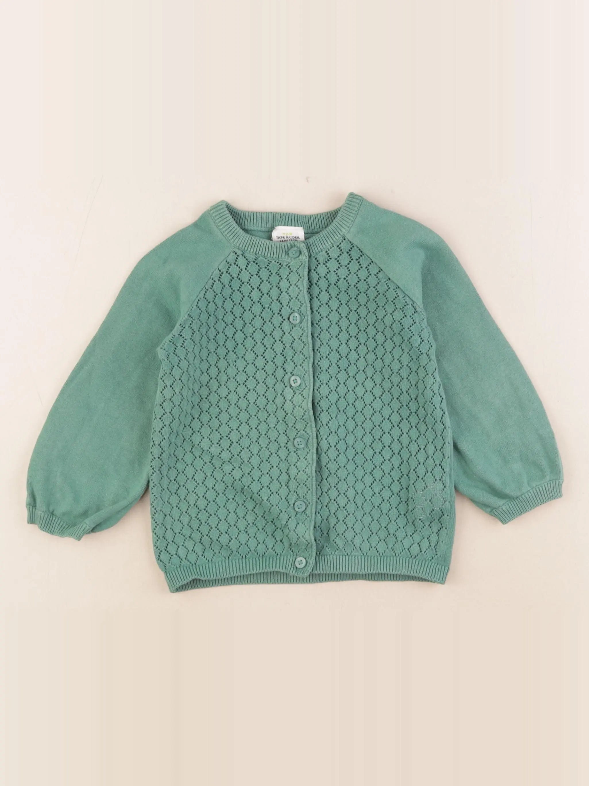 Tape à l'oeil - gilet vert - 36 mois