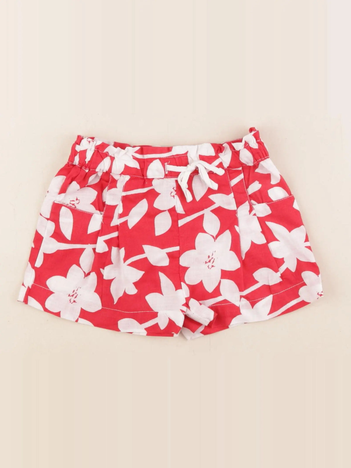 Boutchou - jupe short rouge - 24 mois