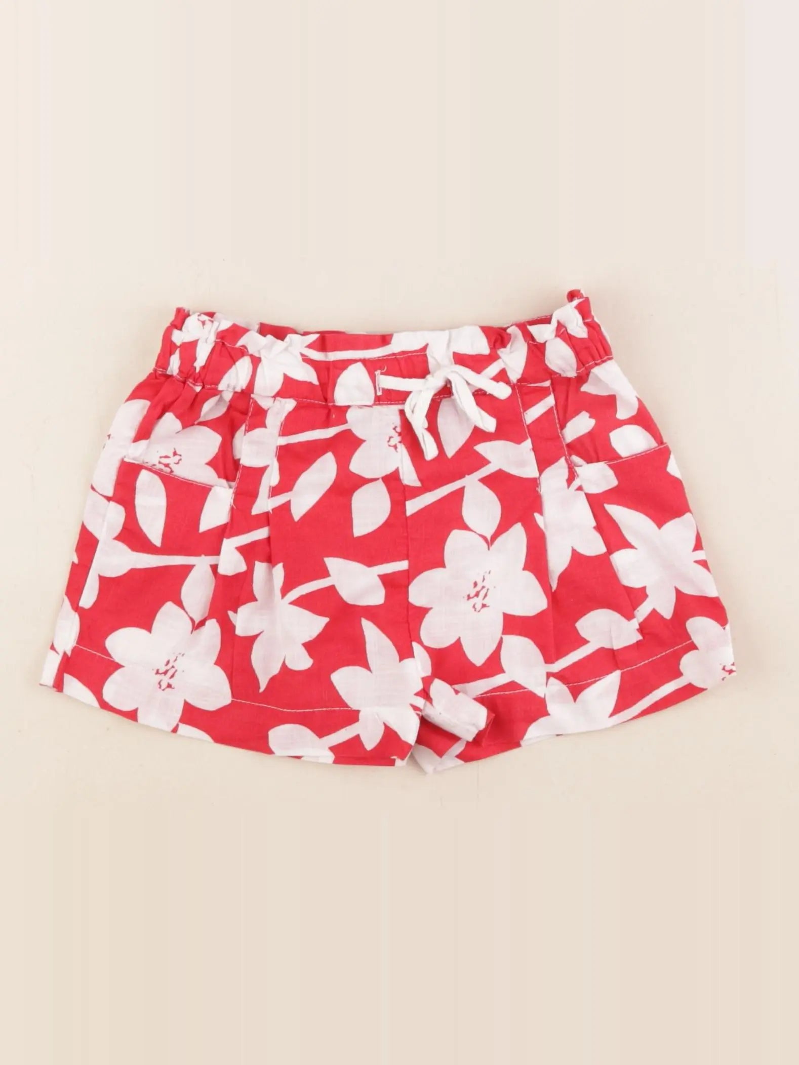 Boutchou - jupe short rouge - 24 mois
