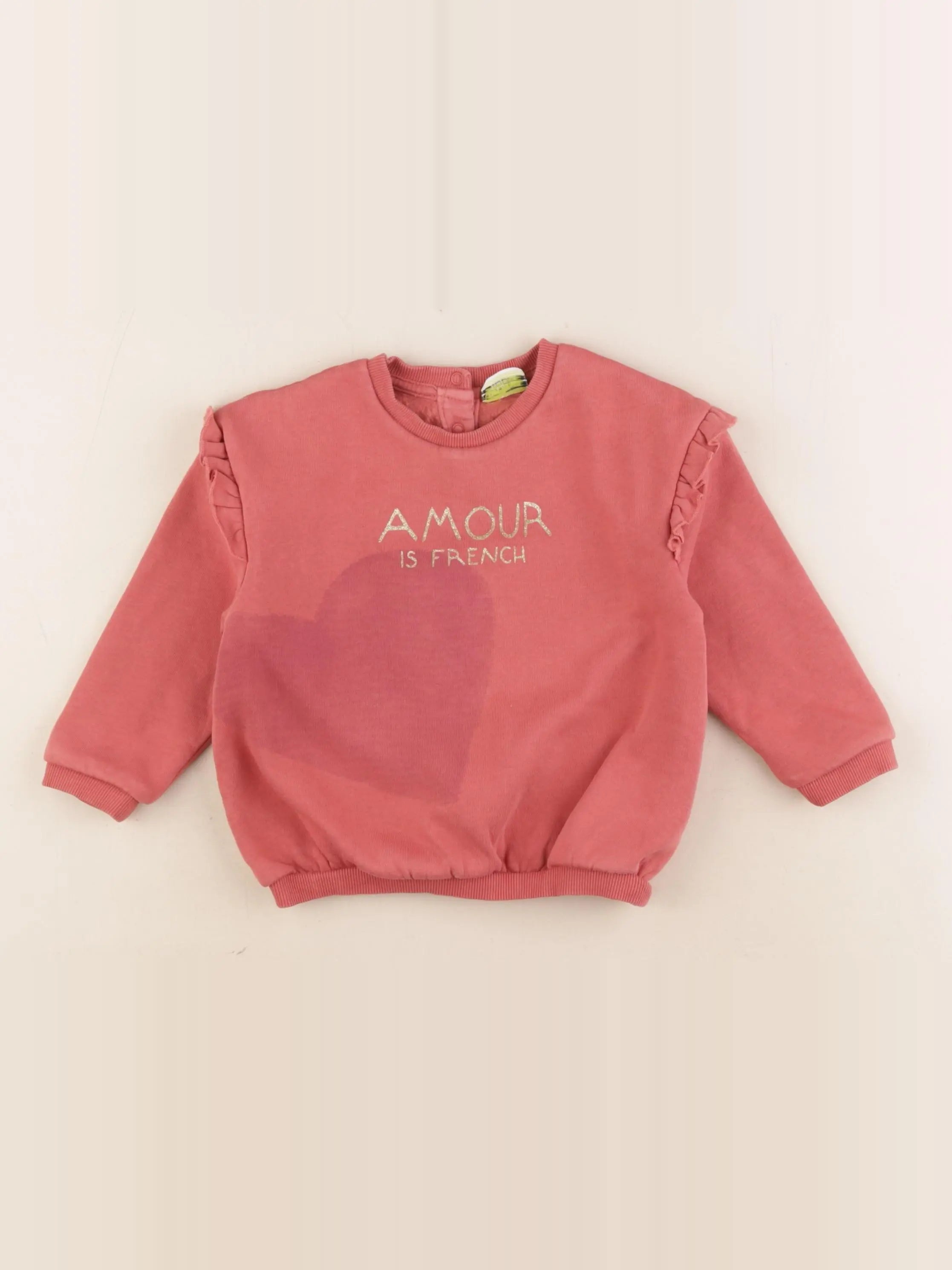Tape à l'oeil - sweat rose - 24 mois
