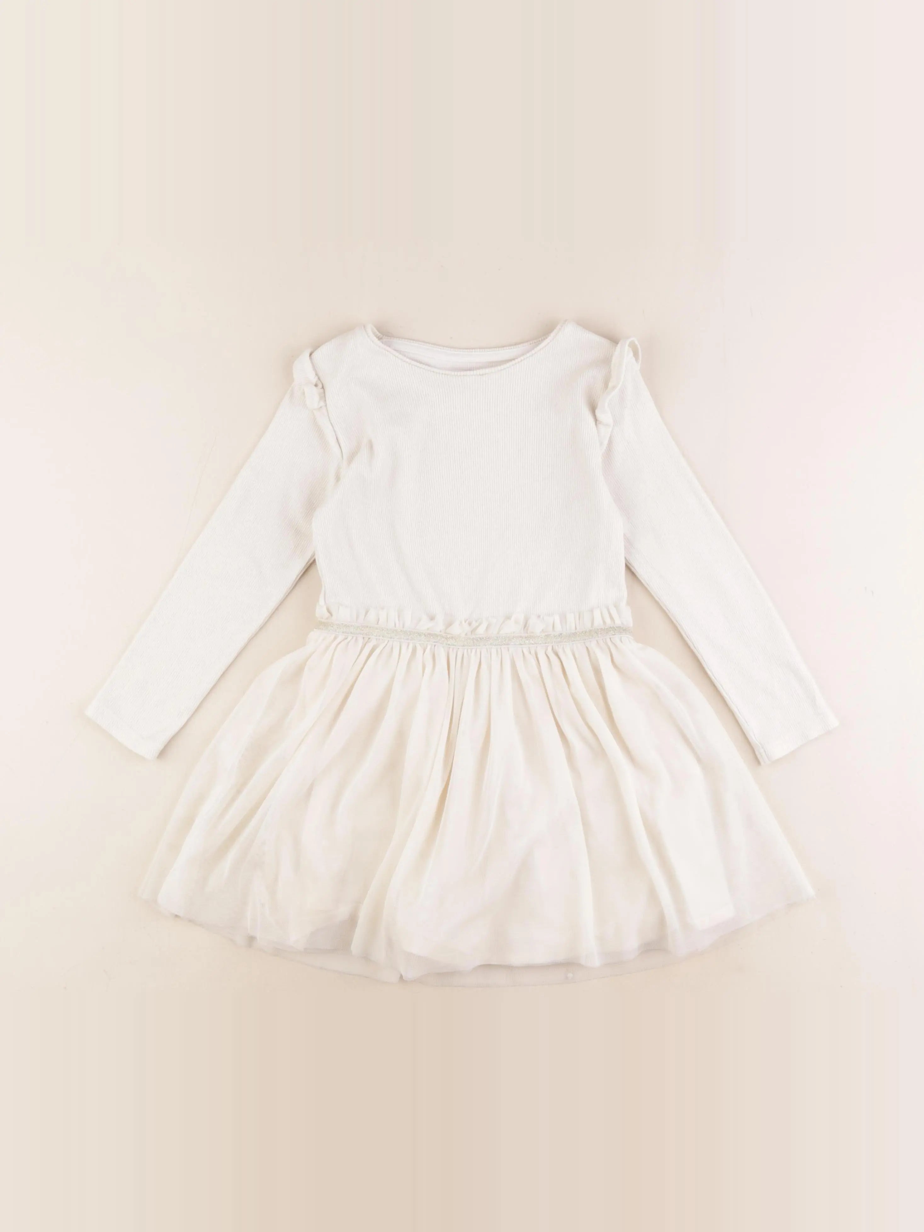 Vertbaudet - robe blanc - 4 ans