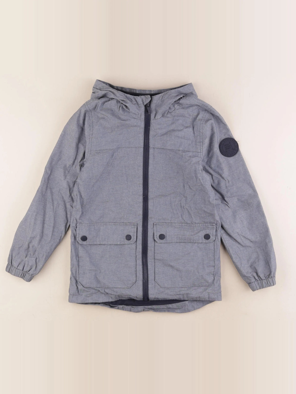 Vertbaudet - imperméable bleu - 8 ans