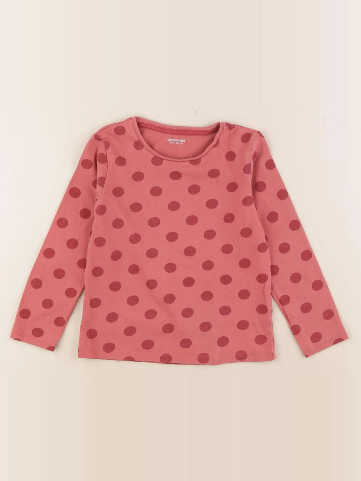 Vertbaudet - tee-shirt rose - 4 ans