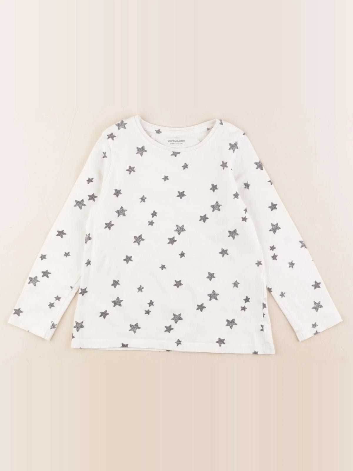 Vertbaudet - tee-shirt blanc - 5 ans