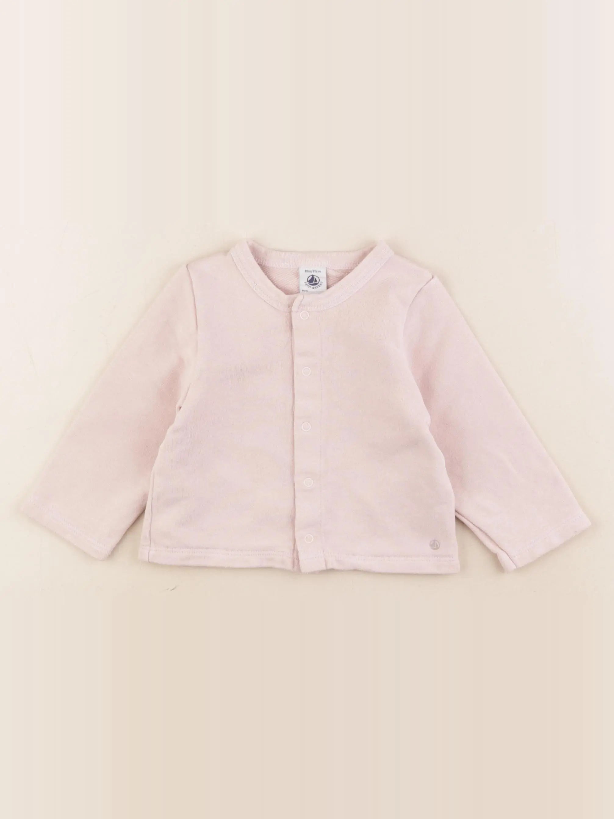Petit Bateau - sweat rose - 18 mois