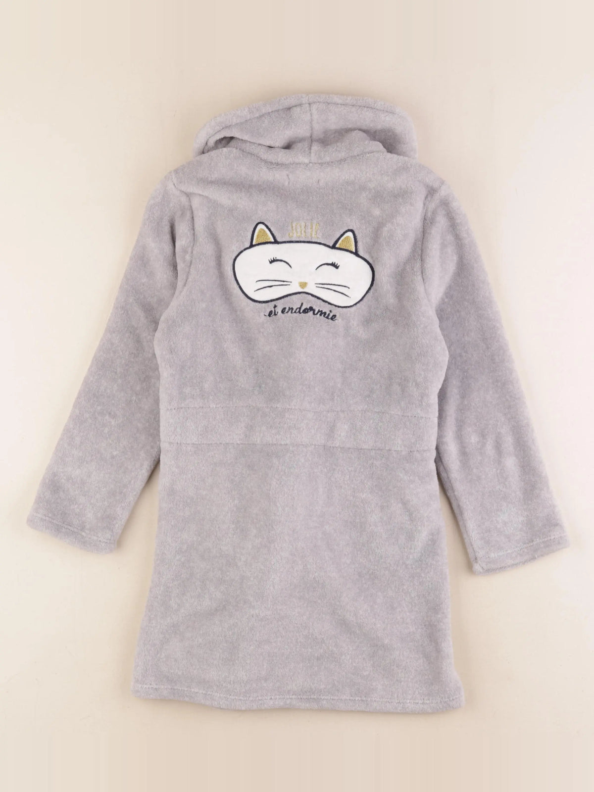 Vertbaudet - robe de chambre gris - 8 ans