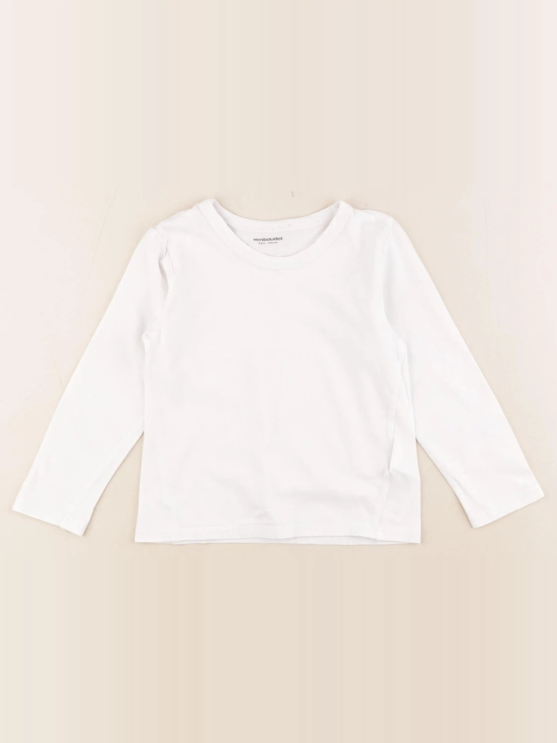 Vertbaudet - maillot de corps blanc - 4 ans