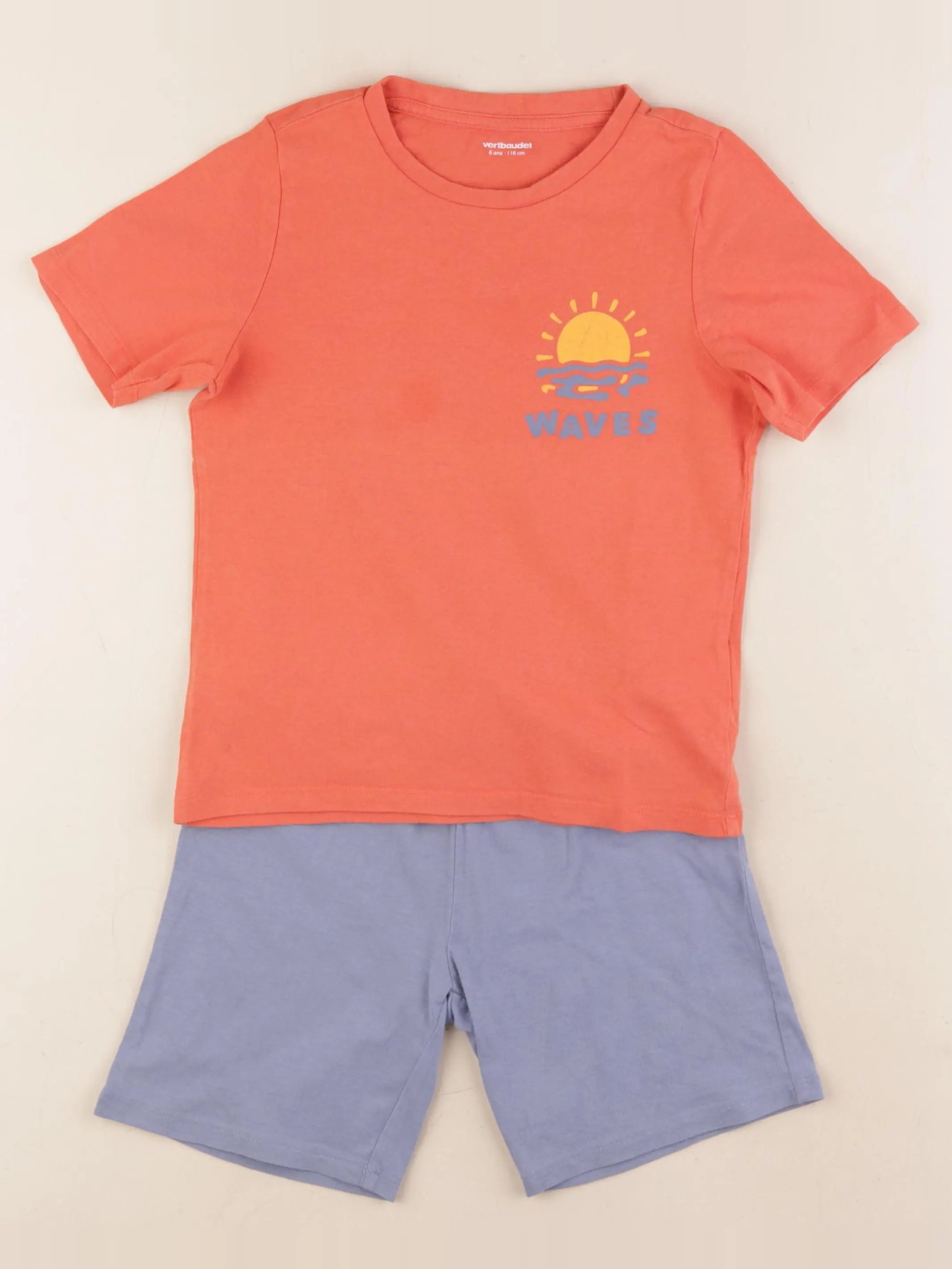 Vertbaudet - pyjama coton multicolore - 6 ans