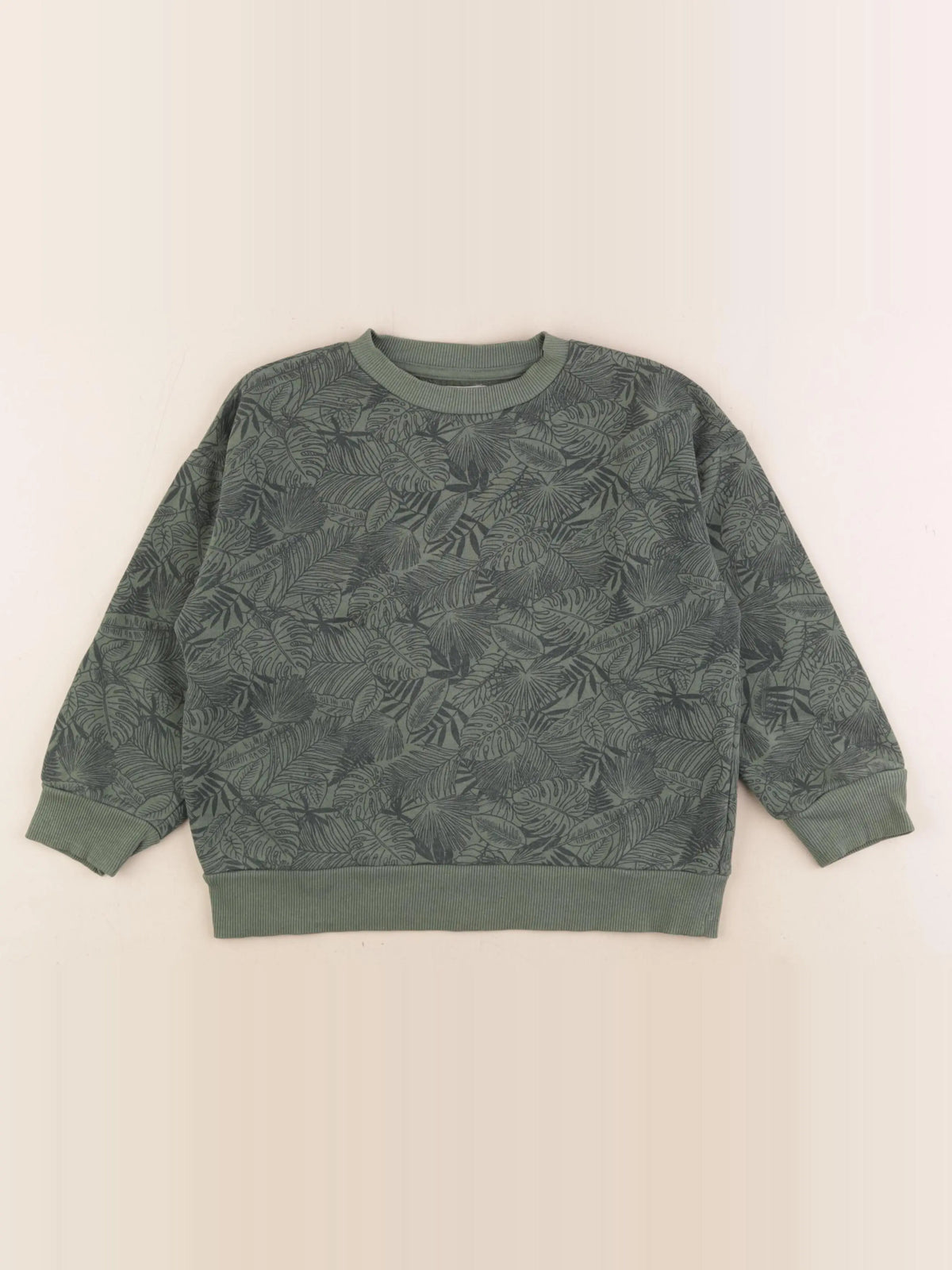 Vertbaudet - sweat vert - 6 ans