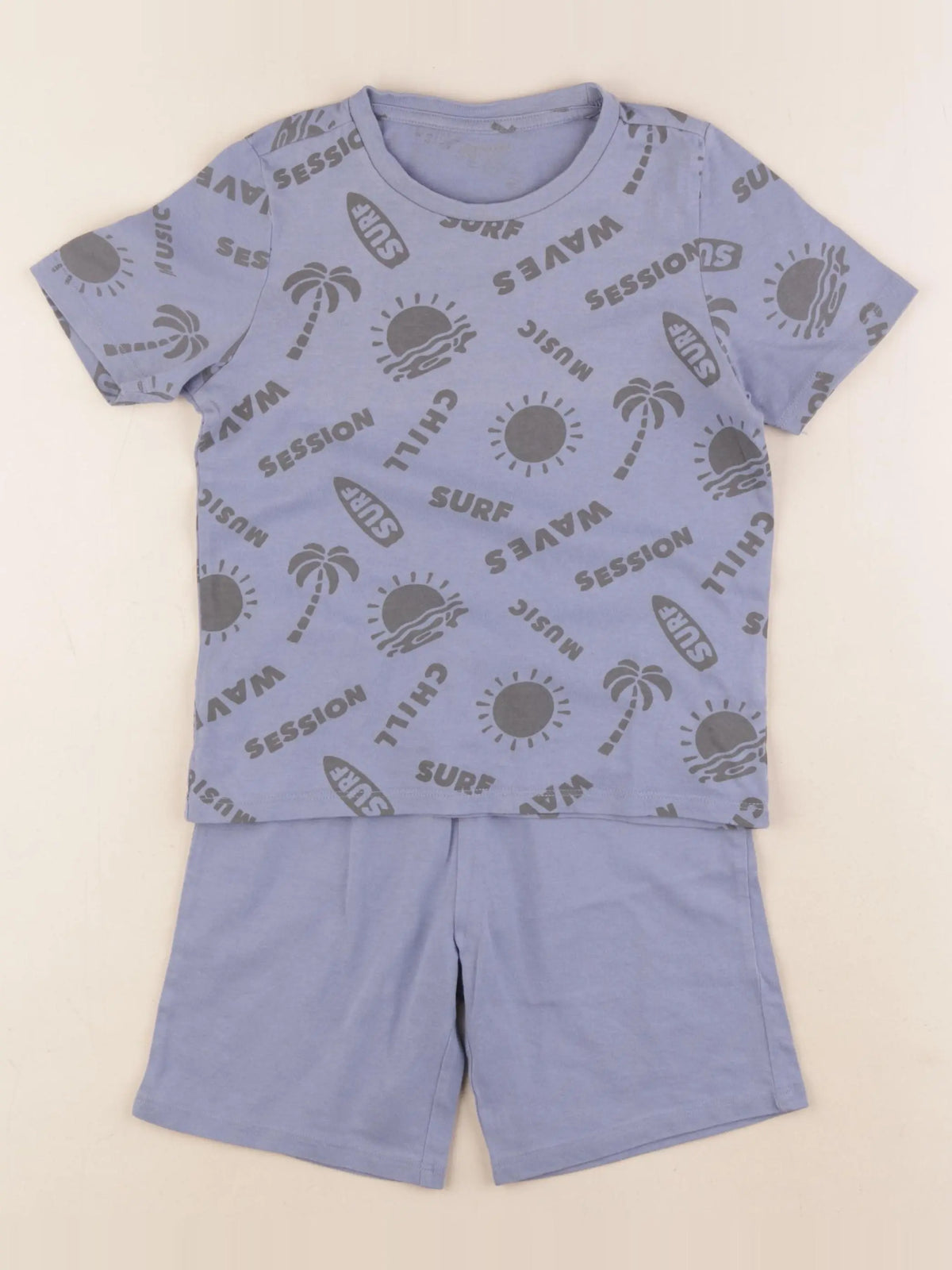 Vertbaudet - pyjama coton bleu - 6 ans