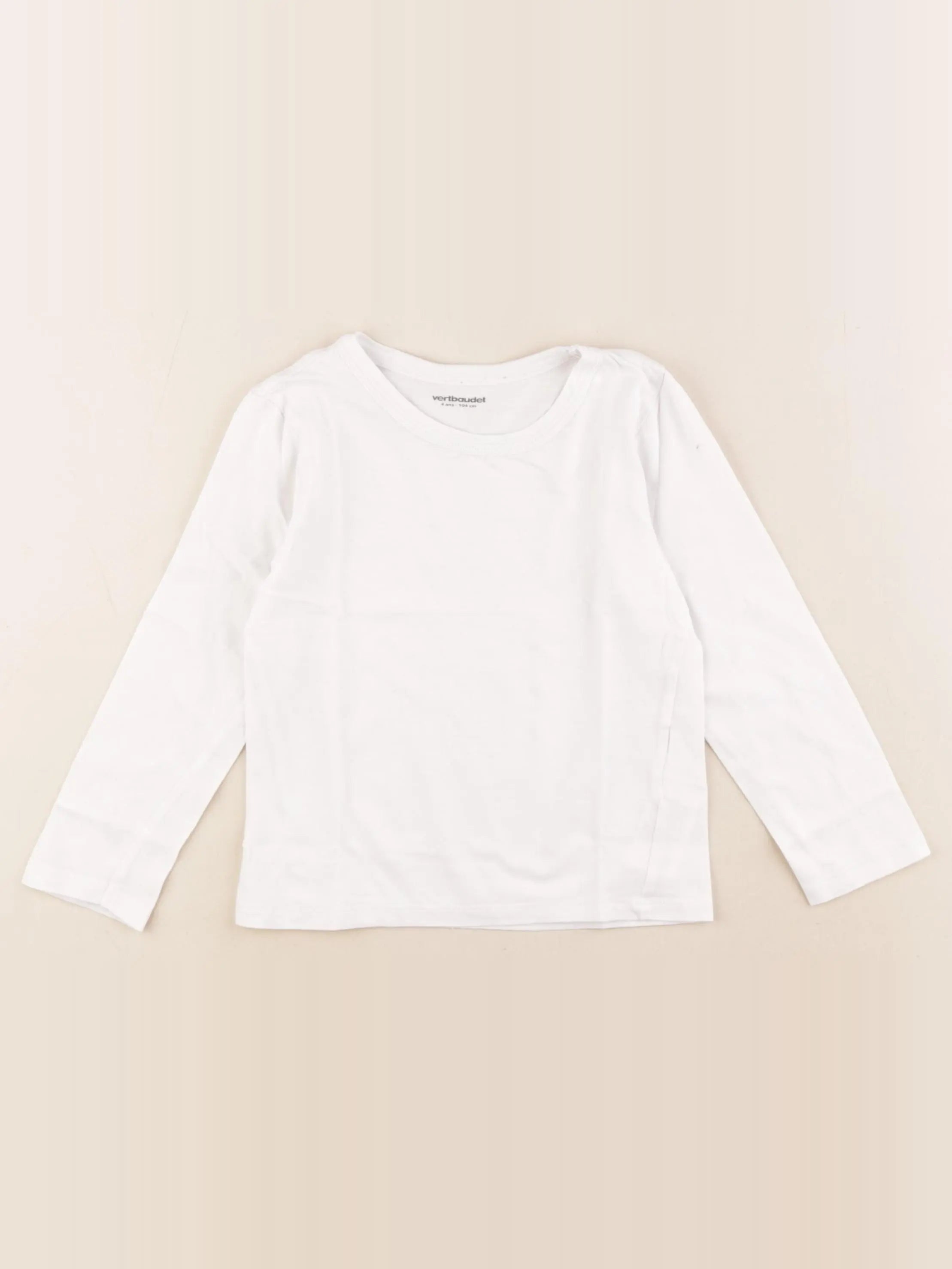 Vertbaudet - maillot de corps blanc - 4 ans