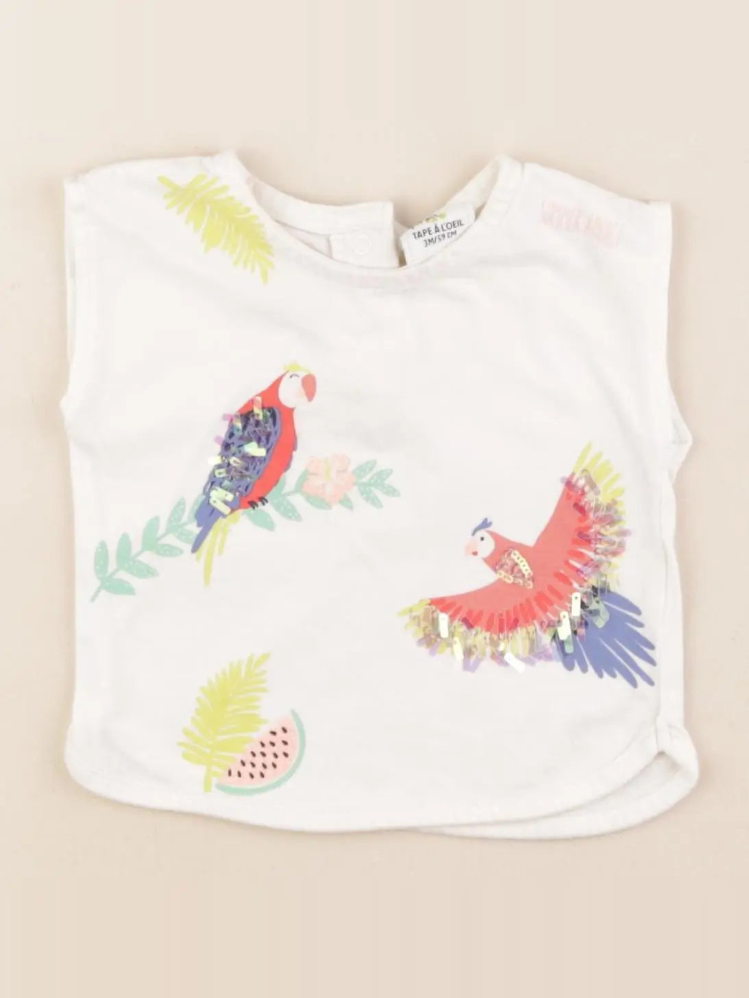 Tape à l'oeil - tee-shirt multicolore - 3 mois