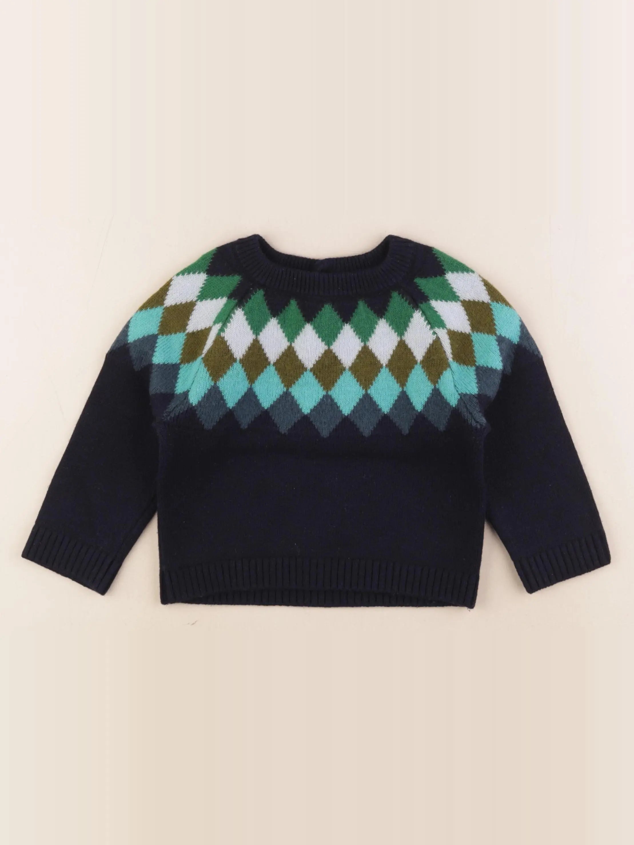 Jacadi - pull bleu - 24 mois