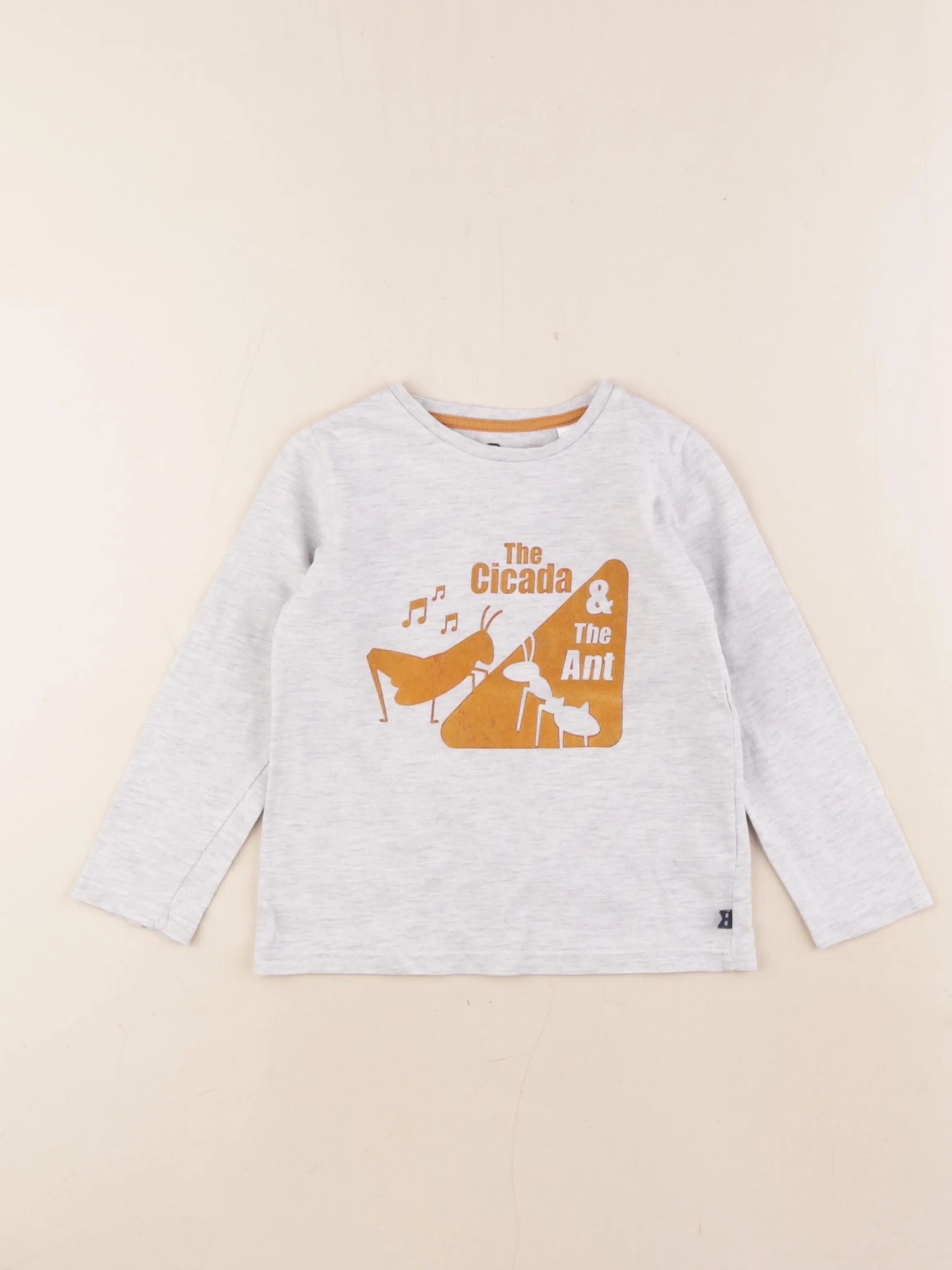 Okaidi - tee-shirt gris - 3 ans