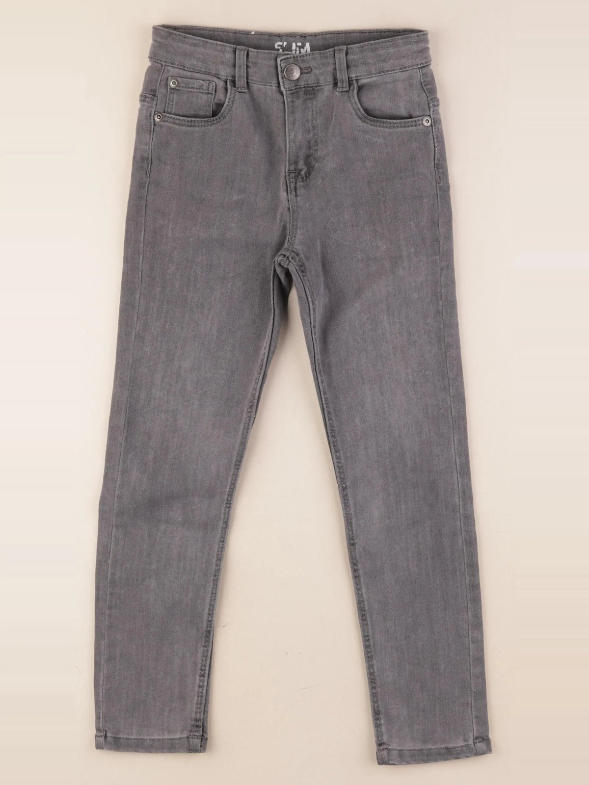 Vertbaudet - jean gris - 8 ans