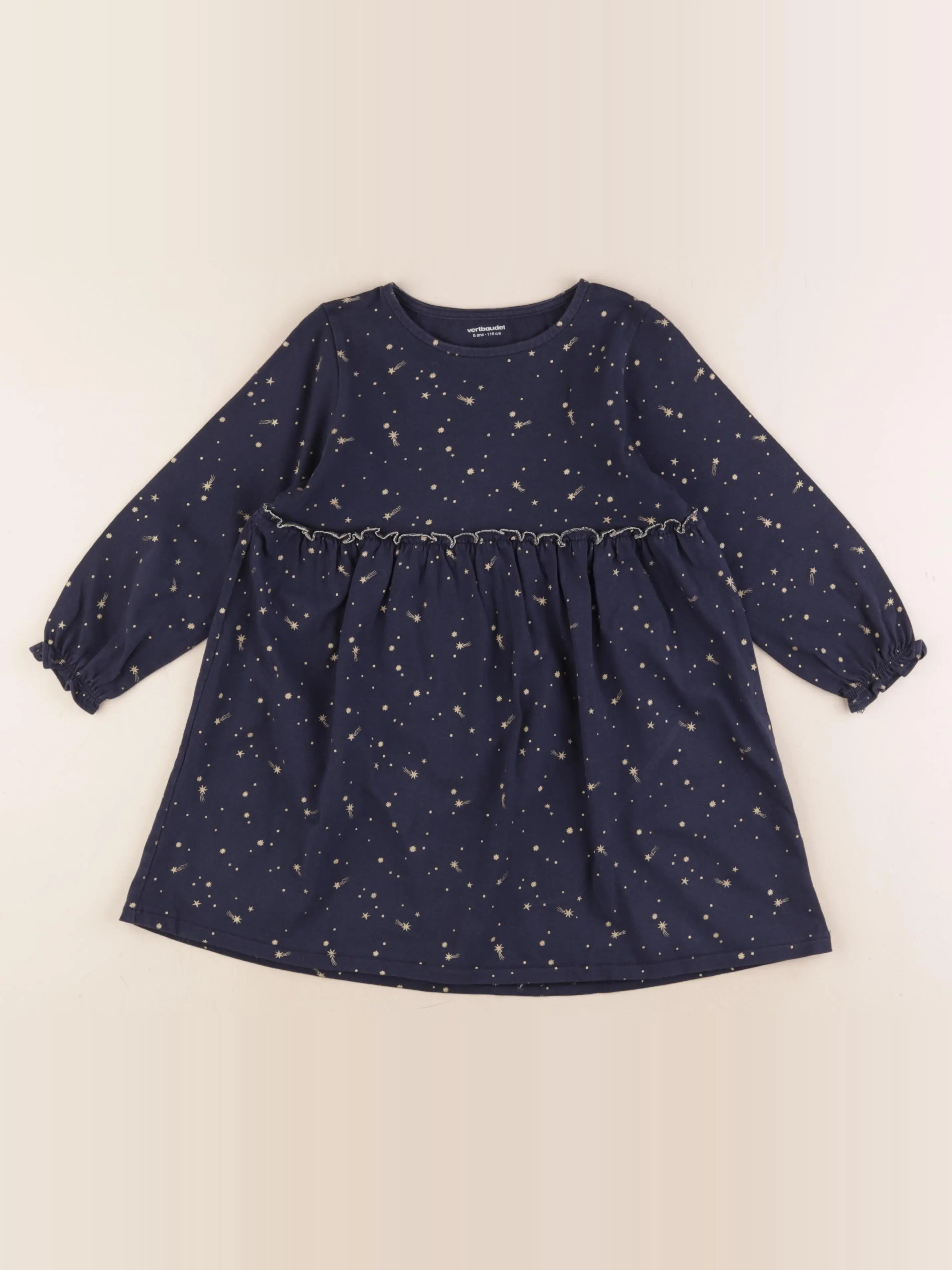 Vertbaudet - robe bleu - 6 ans