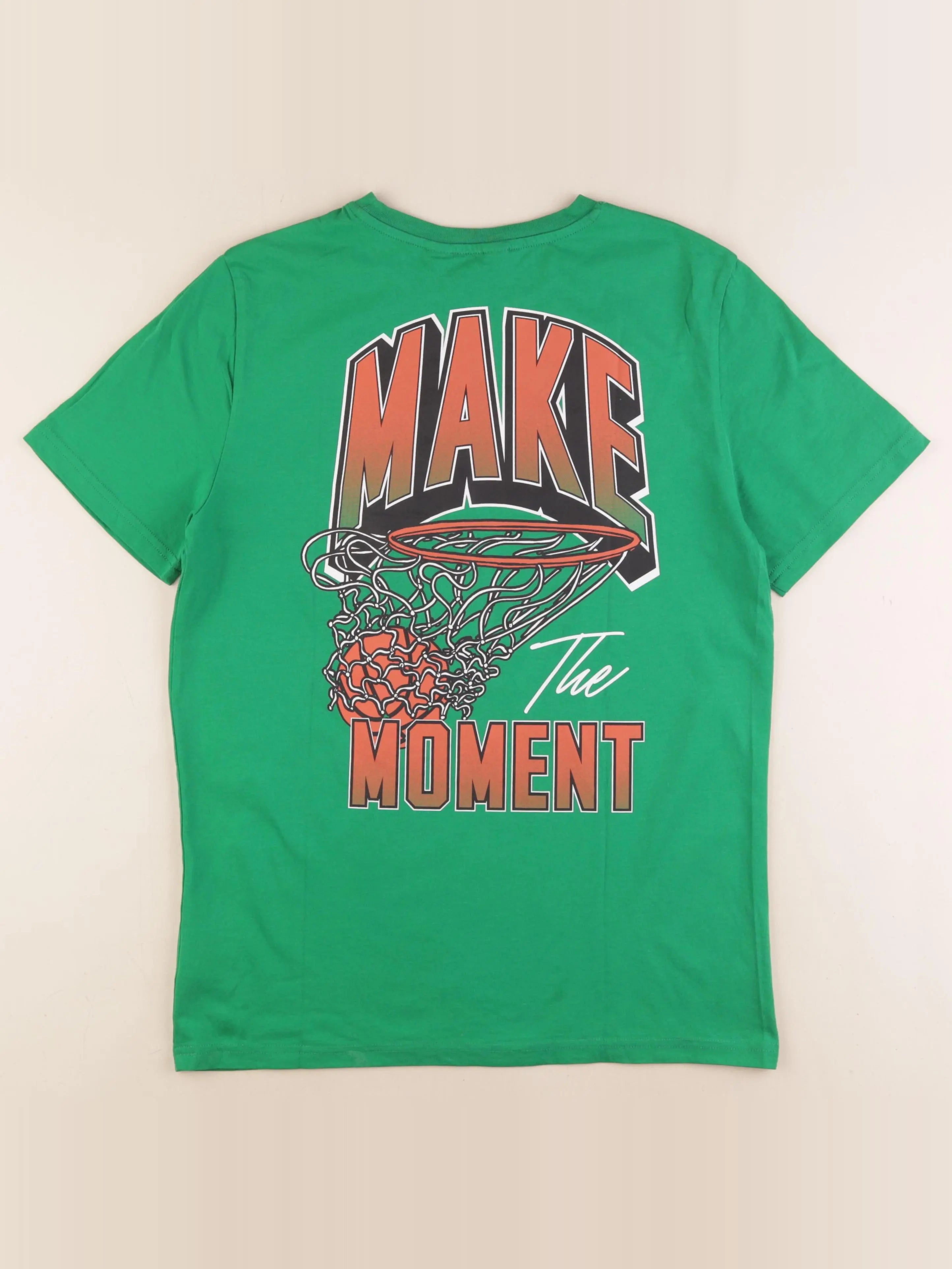 H&M - tee-shirt imprimé au dos vert - 14 ans