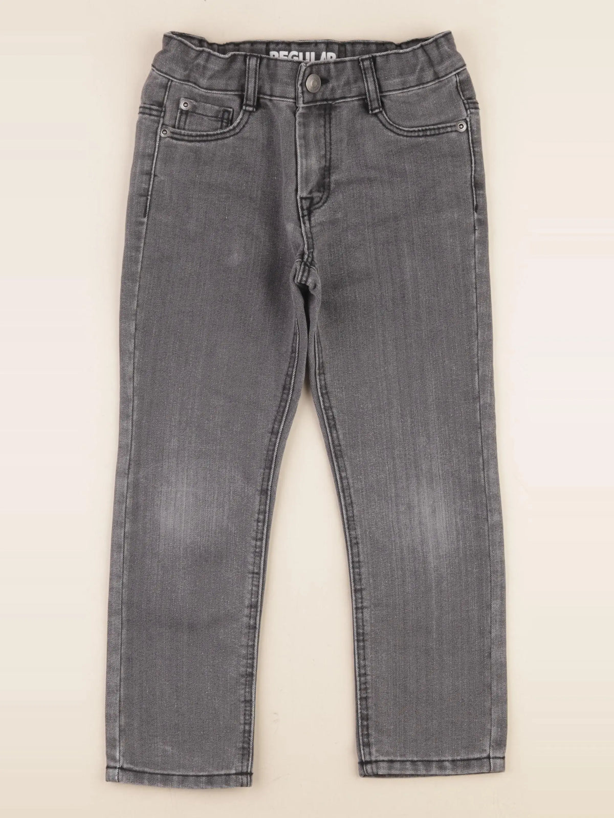 Vertbaudet - jean gris - 6 ans