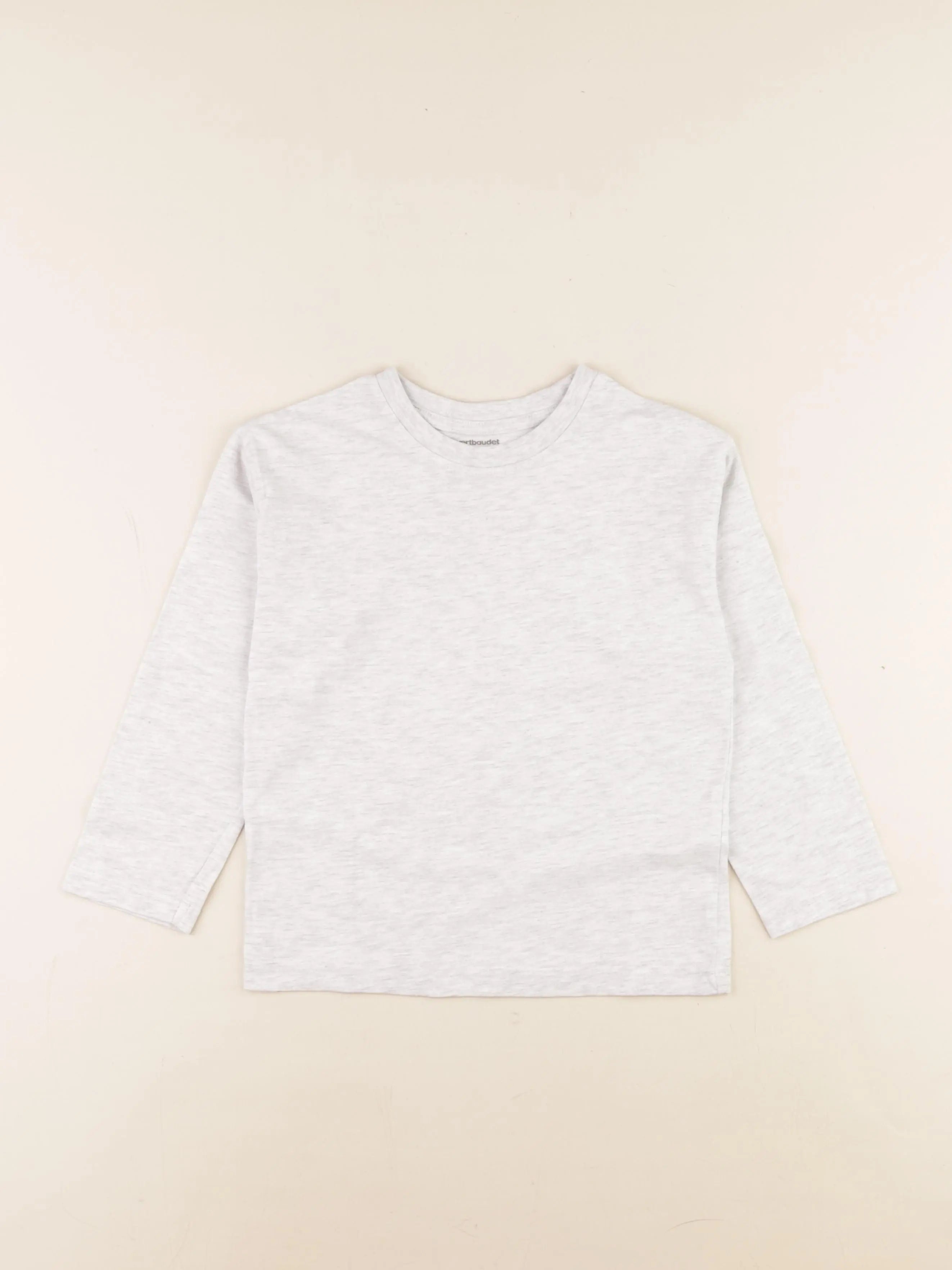 Vertbaudet - tee-shirt gris - 6 ans