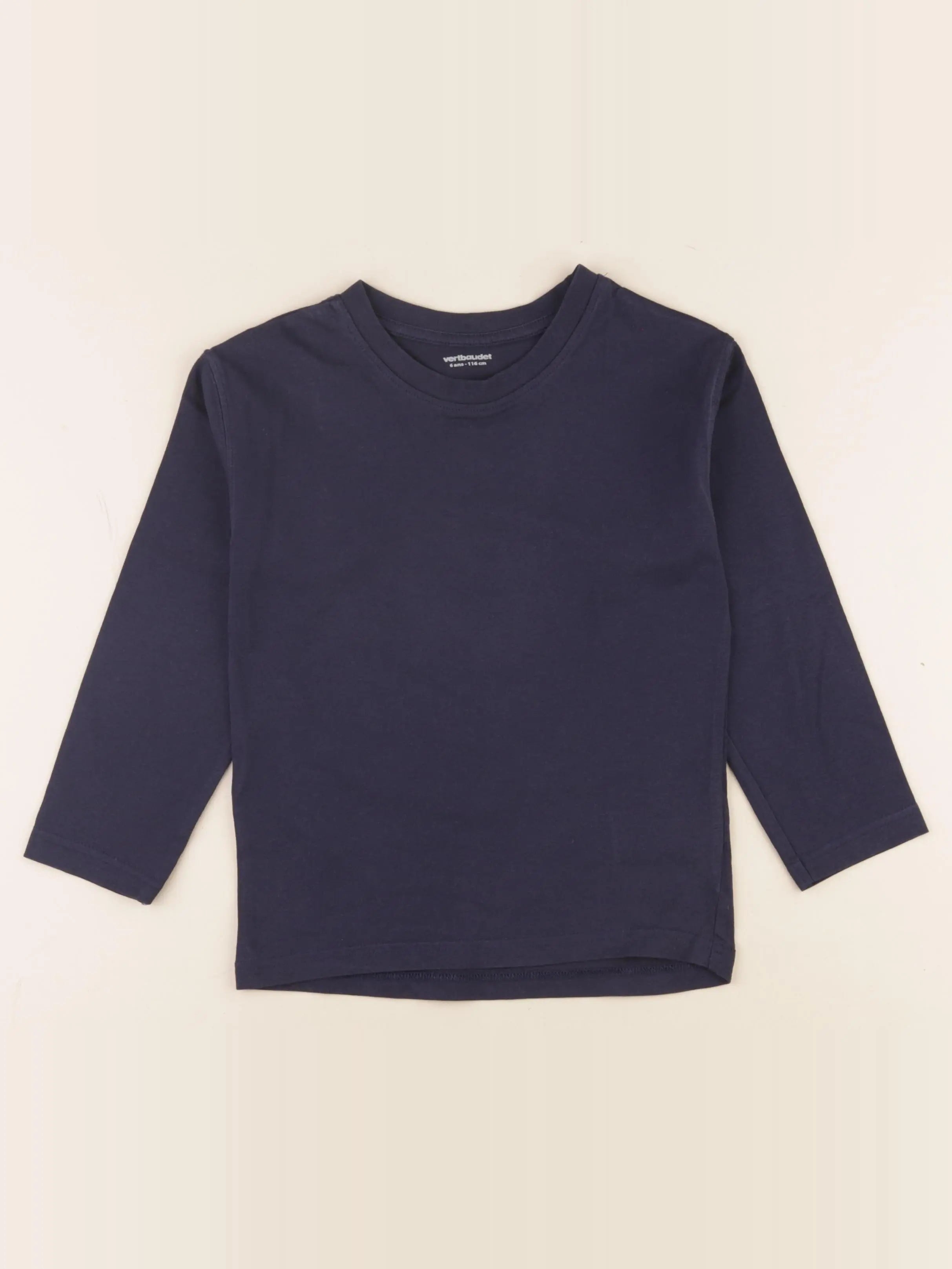 Vertbaudet - tee-shirt bleu - 6 ans