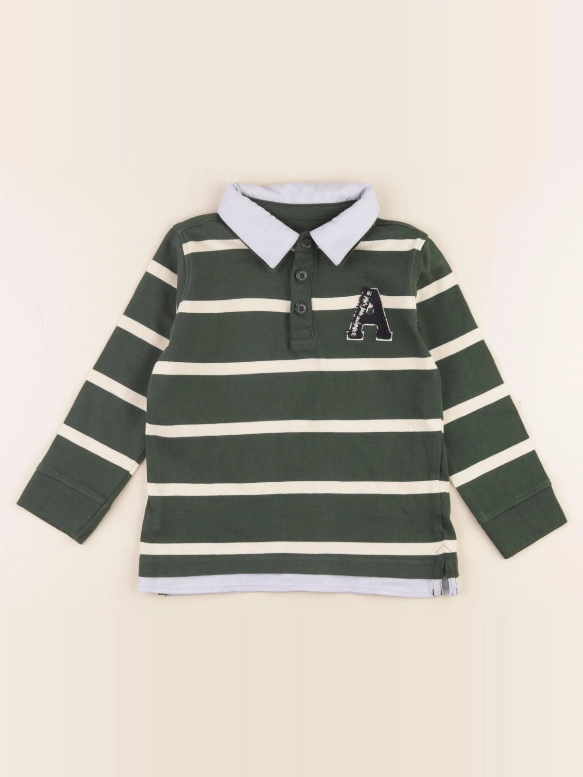 Vertbaudet - polo vert - 6 ans