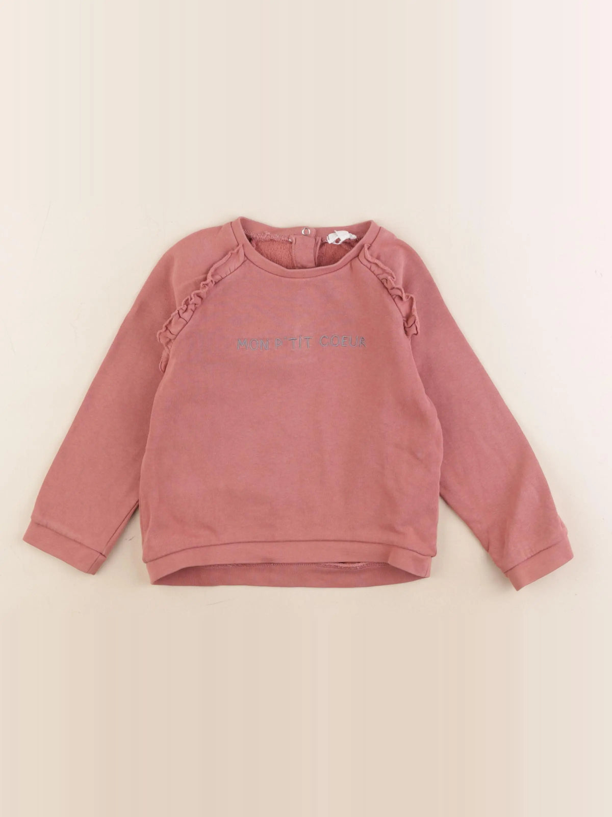 Vertbaudet - sweat rose - 36 mois