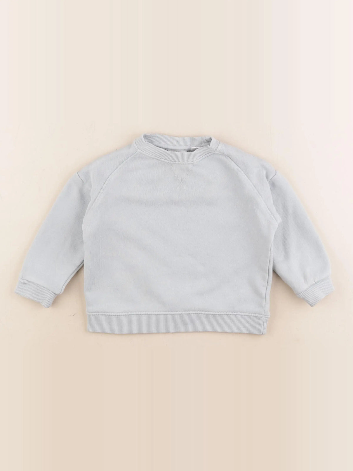 Zara - sweat bleu - 9/12 mois