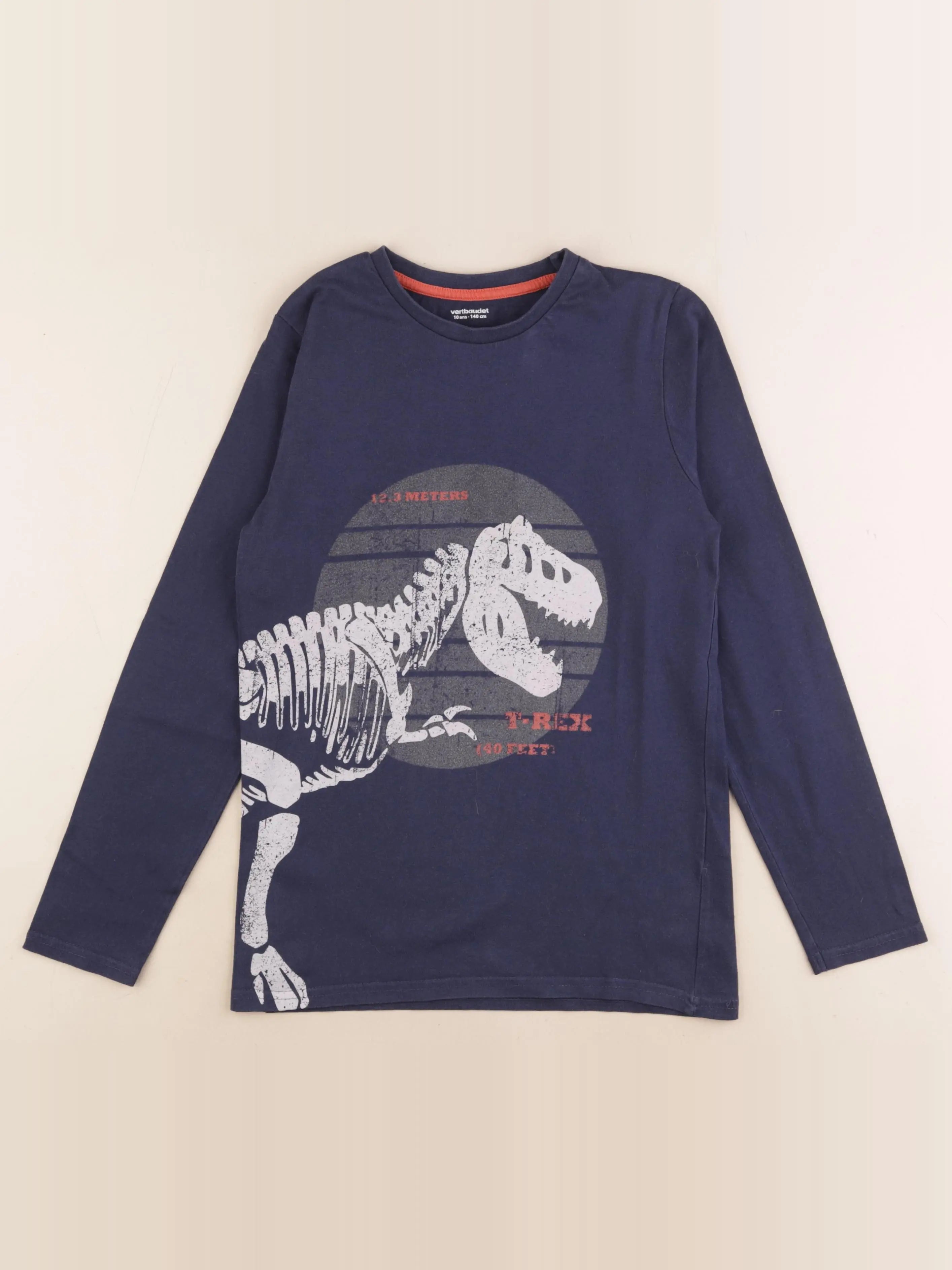 Vertbaudet - tee-shirt bleu - 10 ans