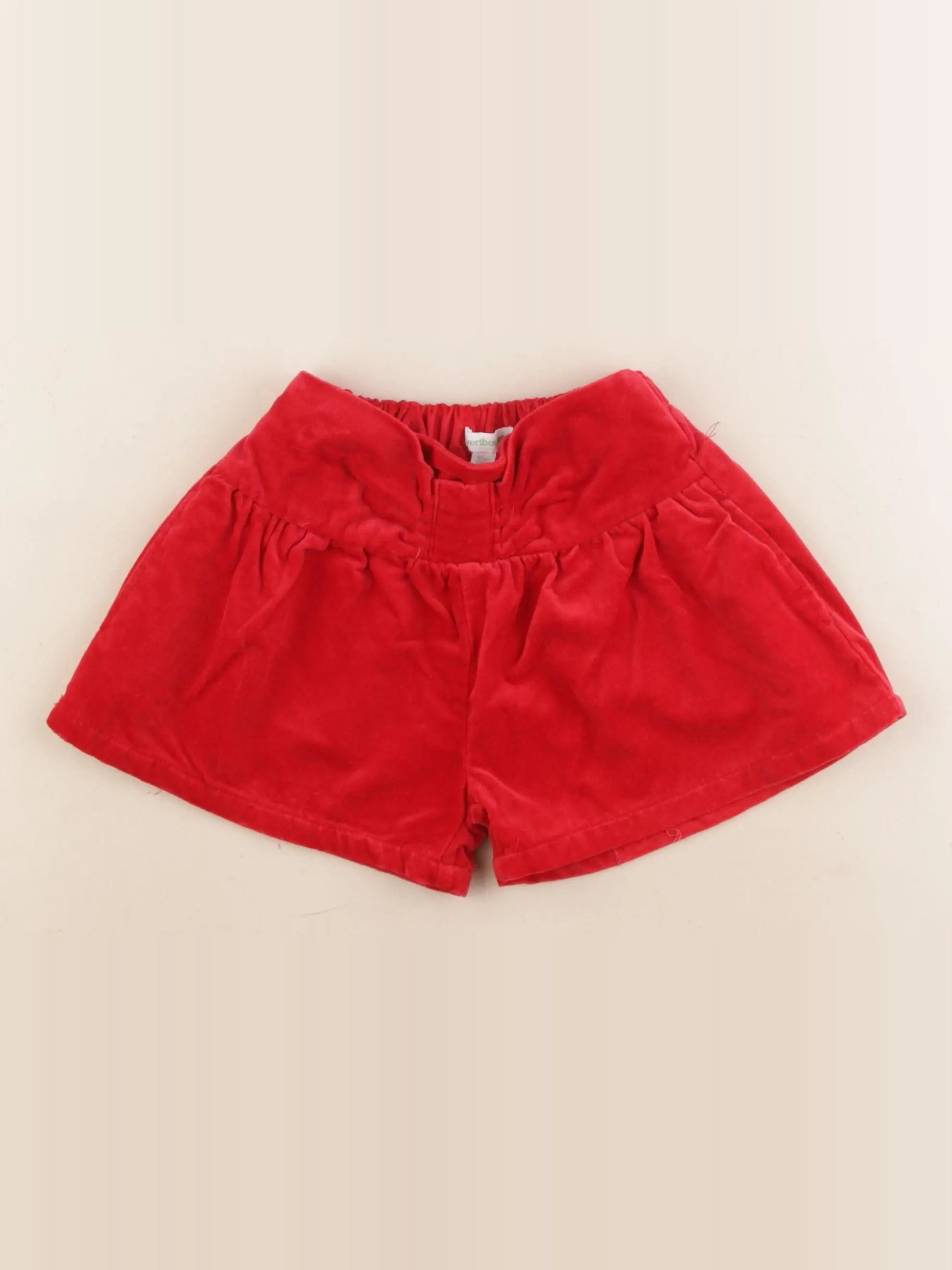 Vertbaudet - short rouge - 3 ans