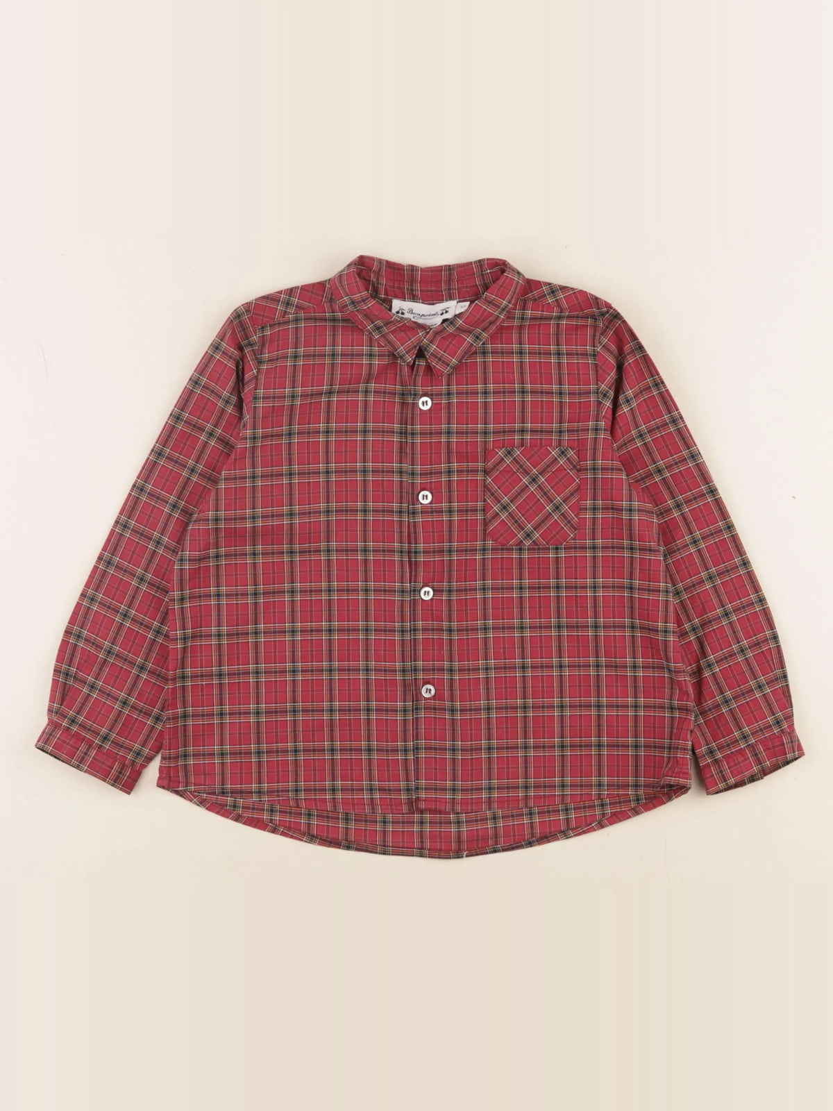 Bonpoint - chemise rouge - 3 ans