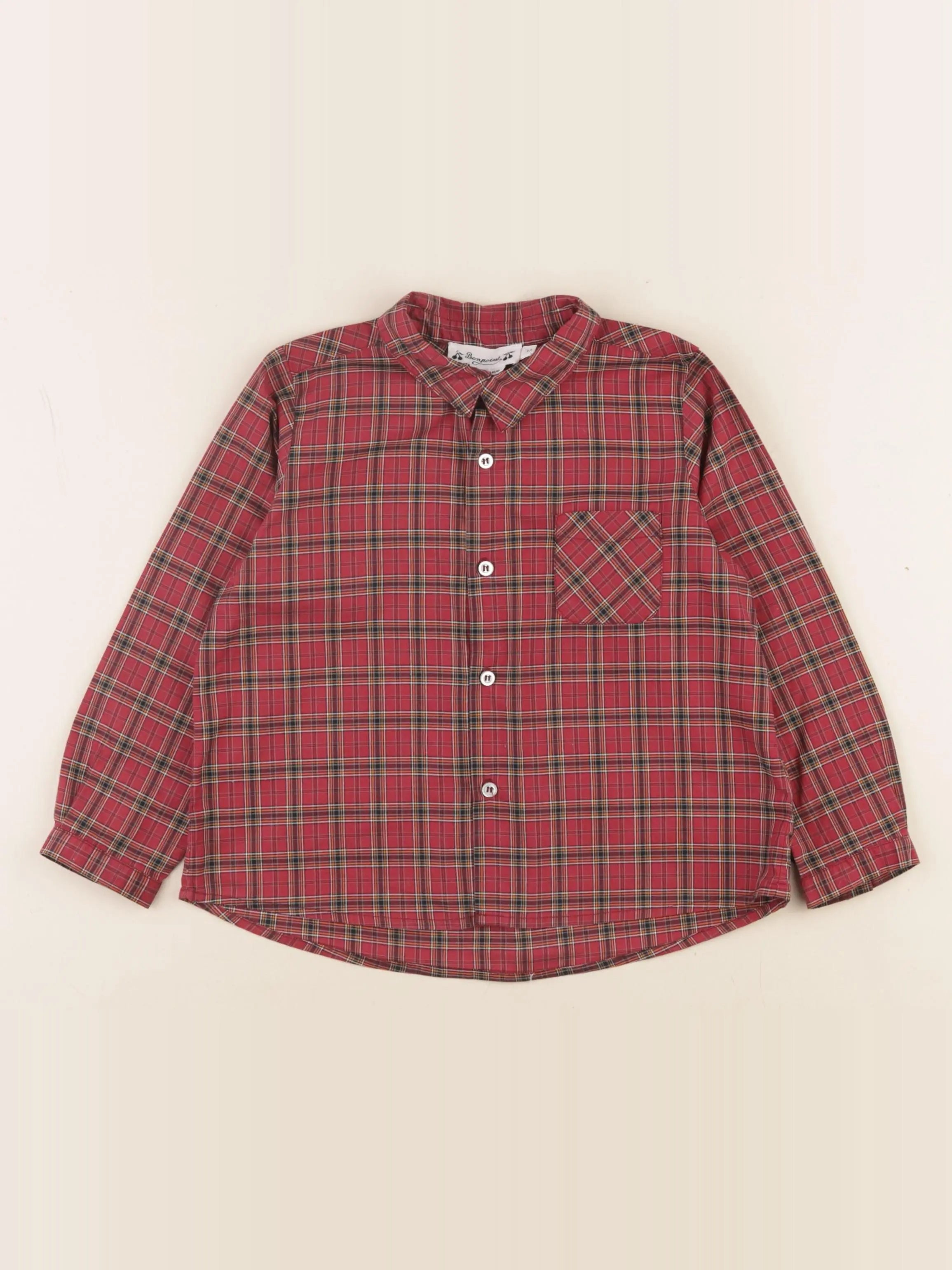 Bonpoint - chemise rouge - 3 ans