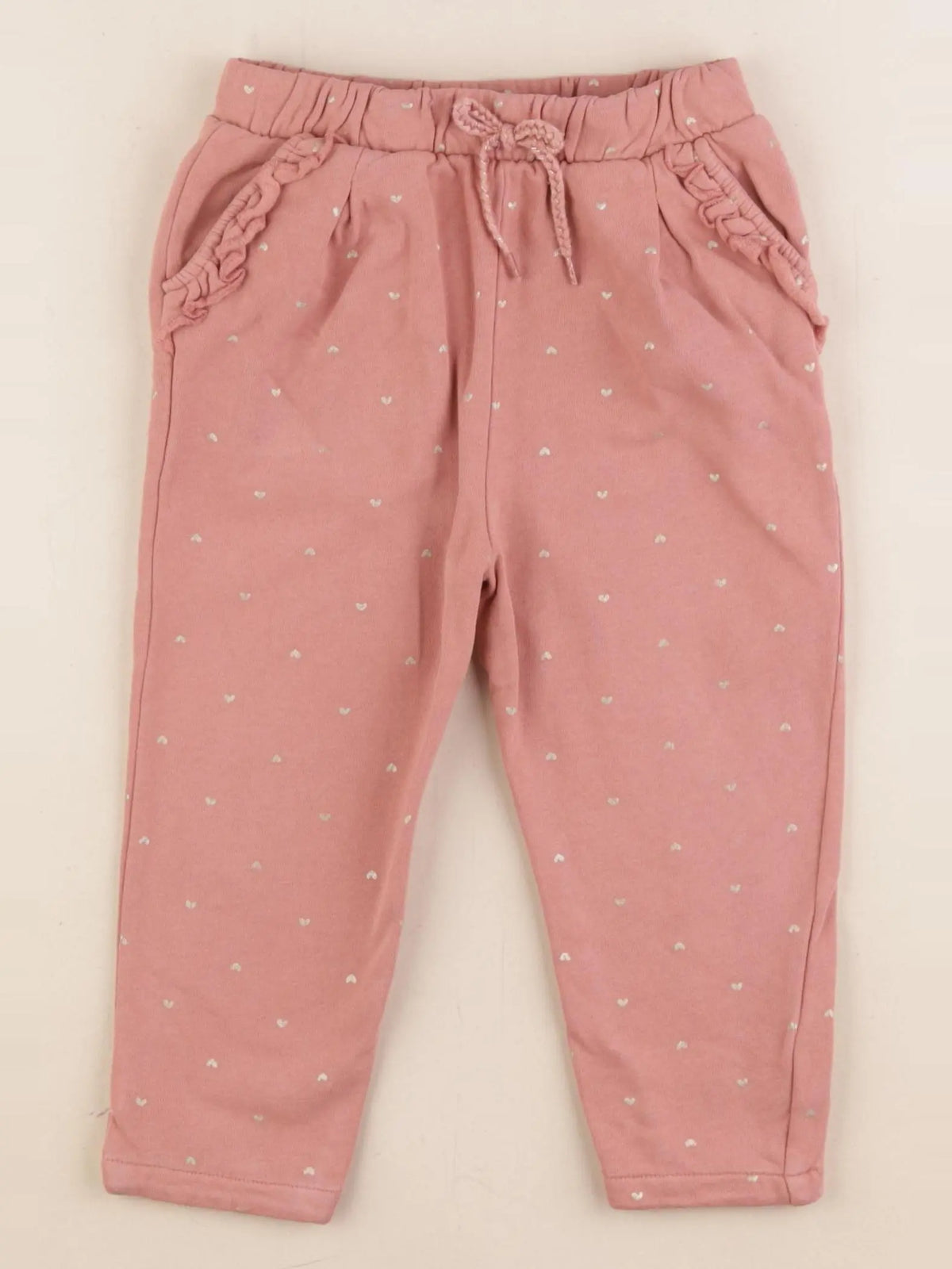 Vertbaudet - pantalon rose, or - 3 ans