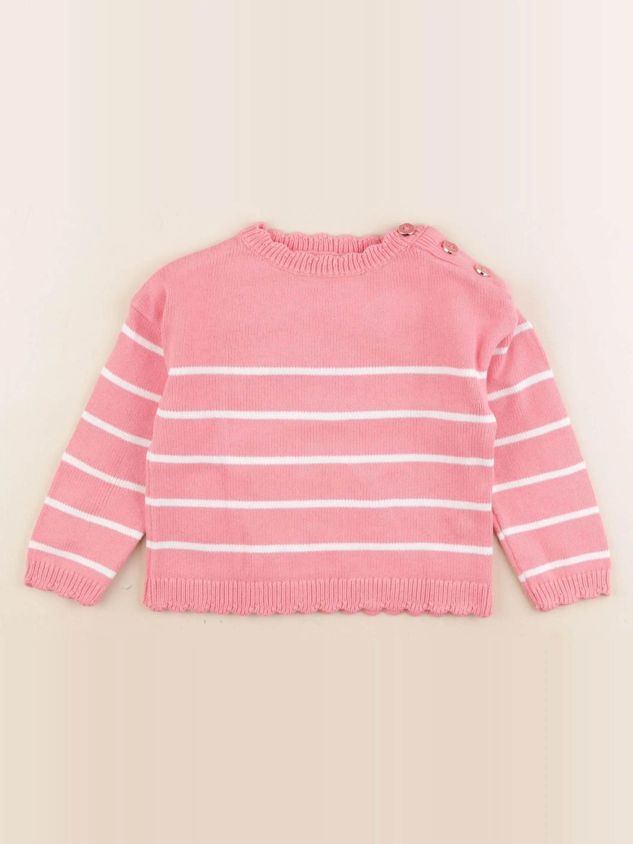 Vertbaudet - pull rose - 3 ans