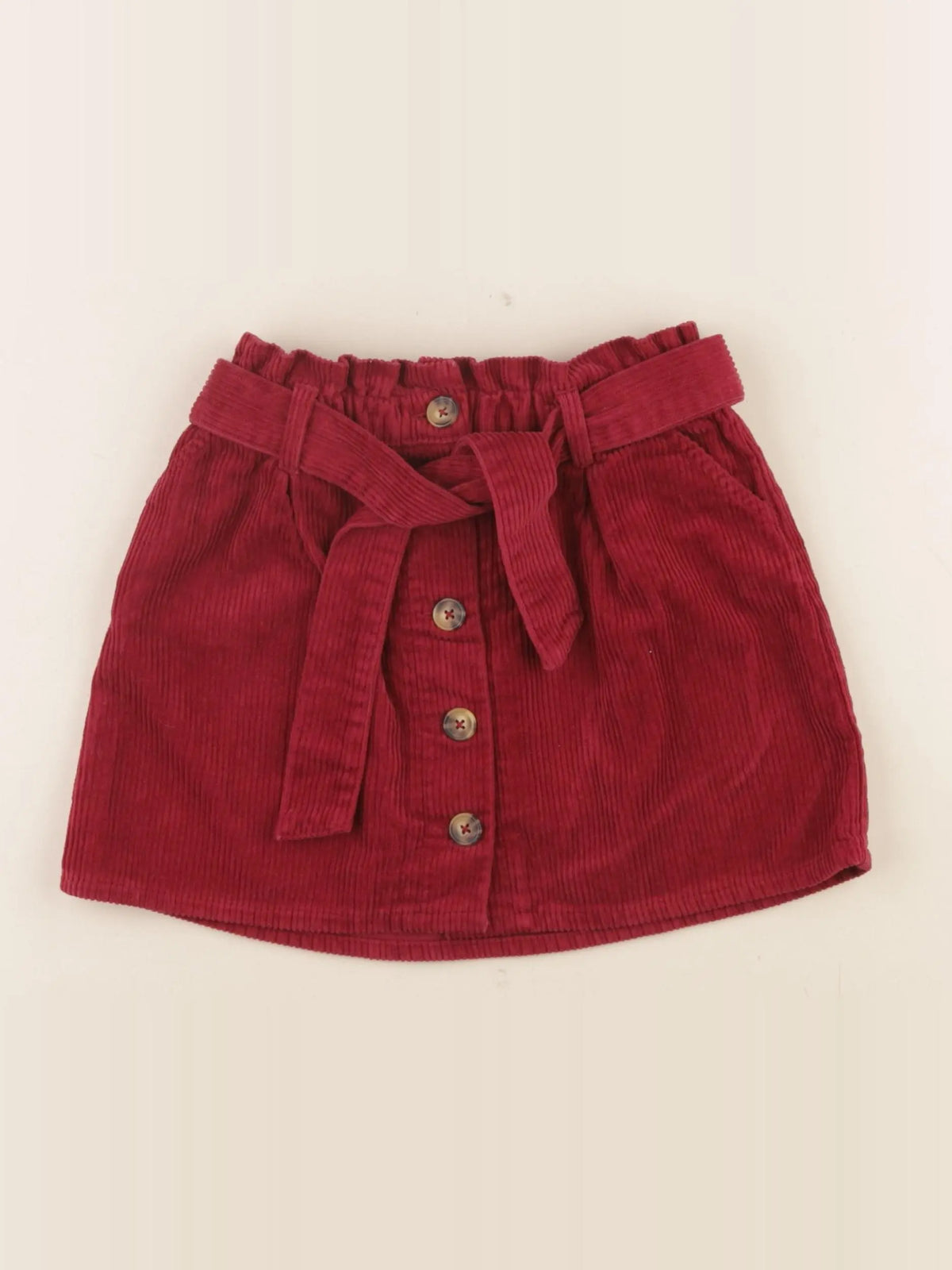 Vertbaudet - jupe rouge - 7 ans