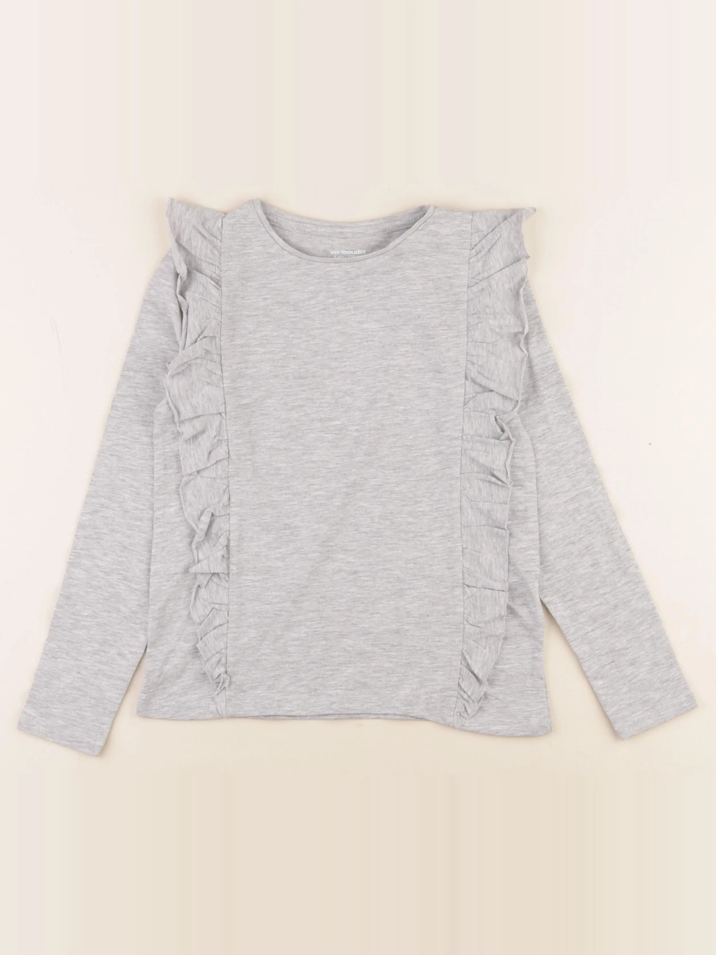Vertbaudet - tee-shirt gris - 8 ans