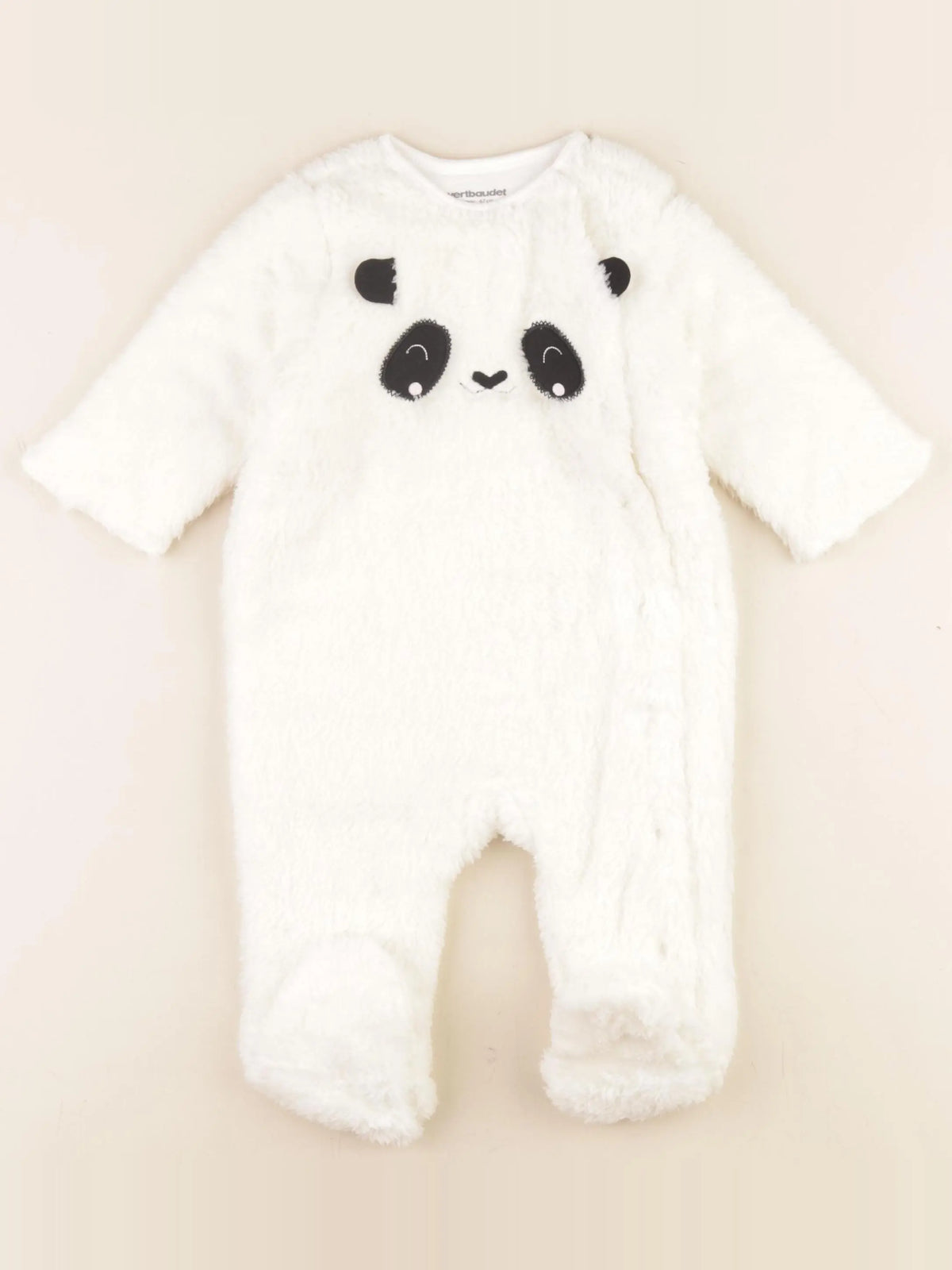 Vertbaudet - pyjama coton blanc - 6 mois