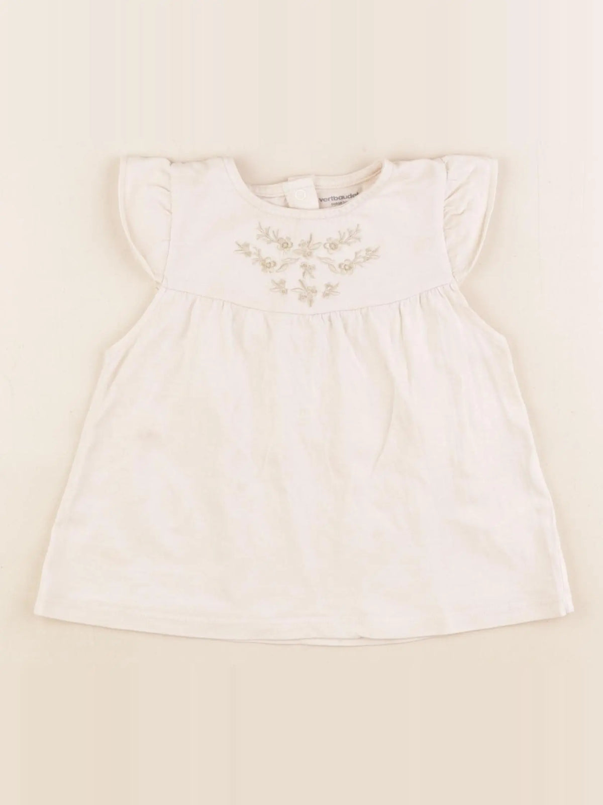 Vertbaudet - tee-shirt beige - 36 mois