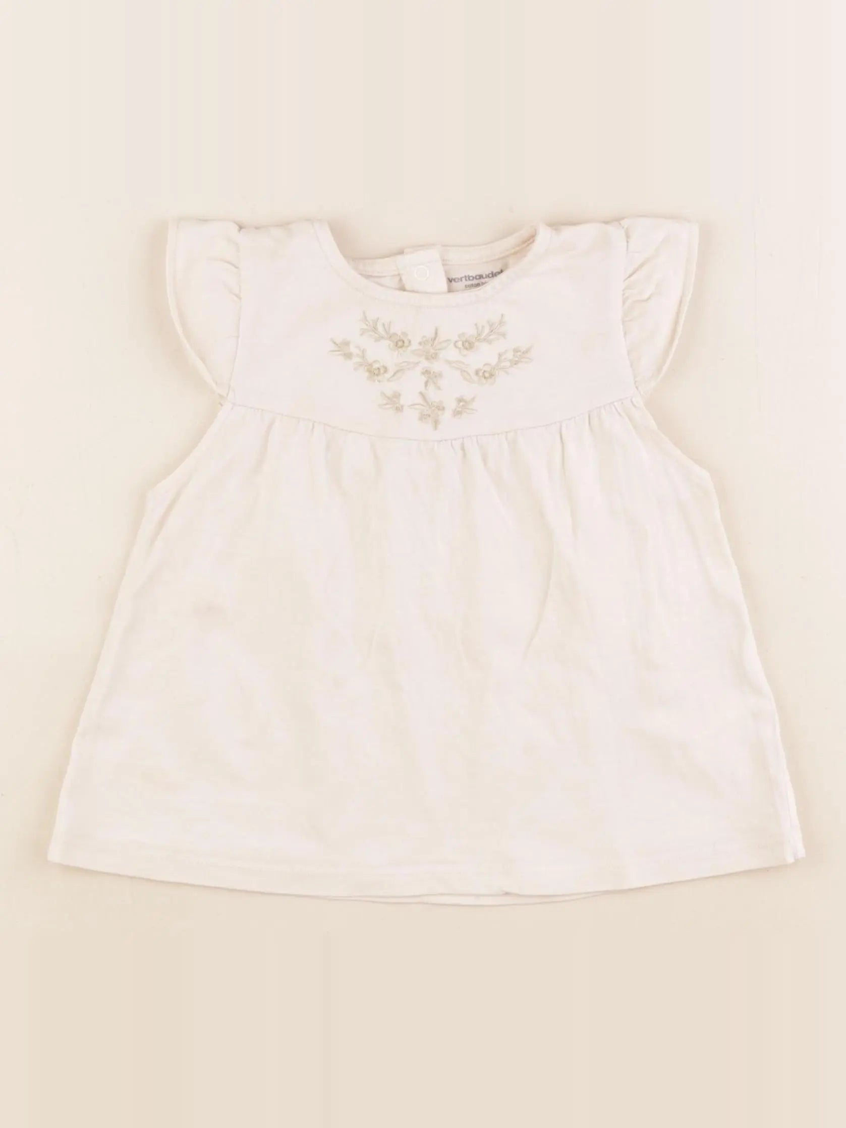 Vertbaudet - tee-shirt beige - 36 mois