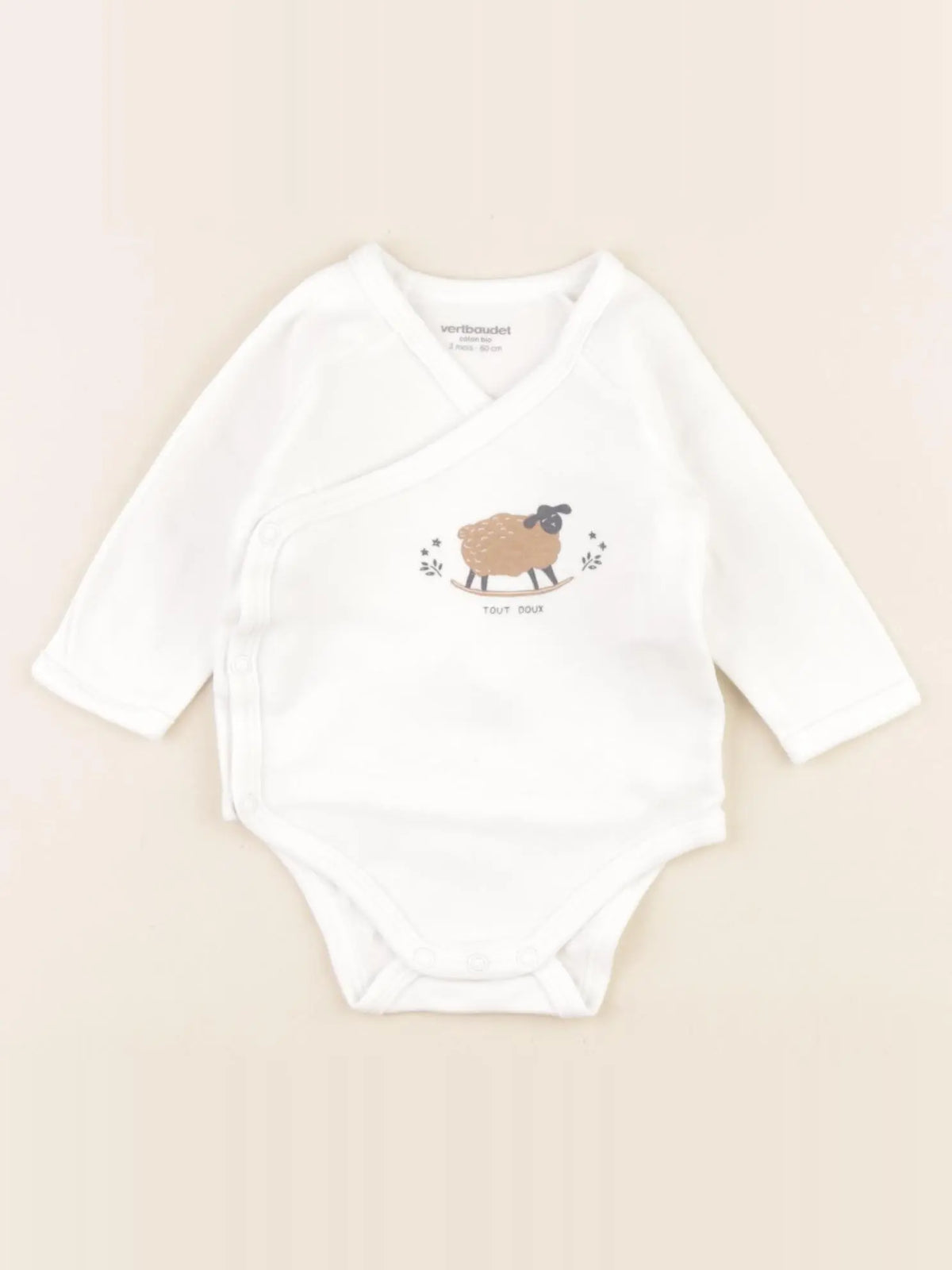 Vertbaudet - body blanc - 3 mois