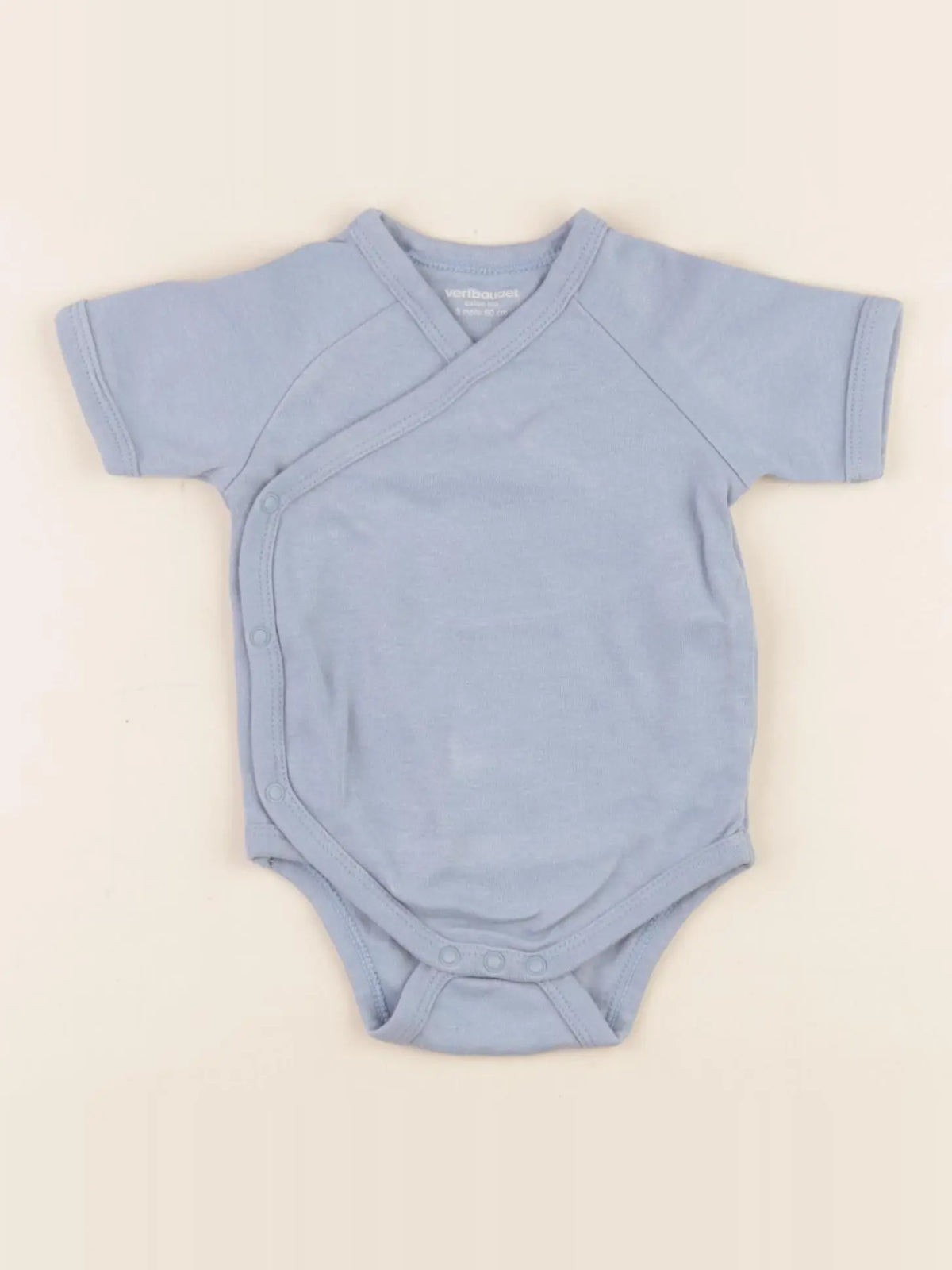 Vertbaudet - body bleu - 3 mois